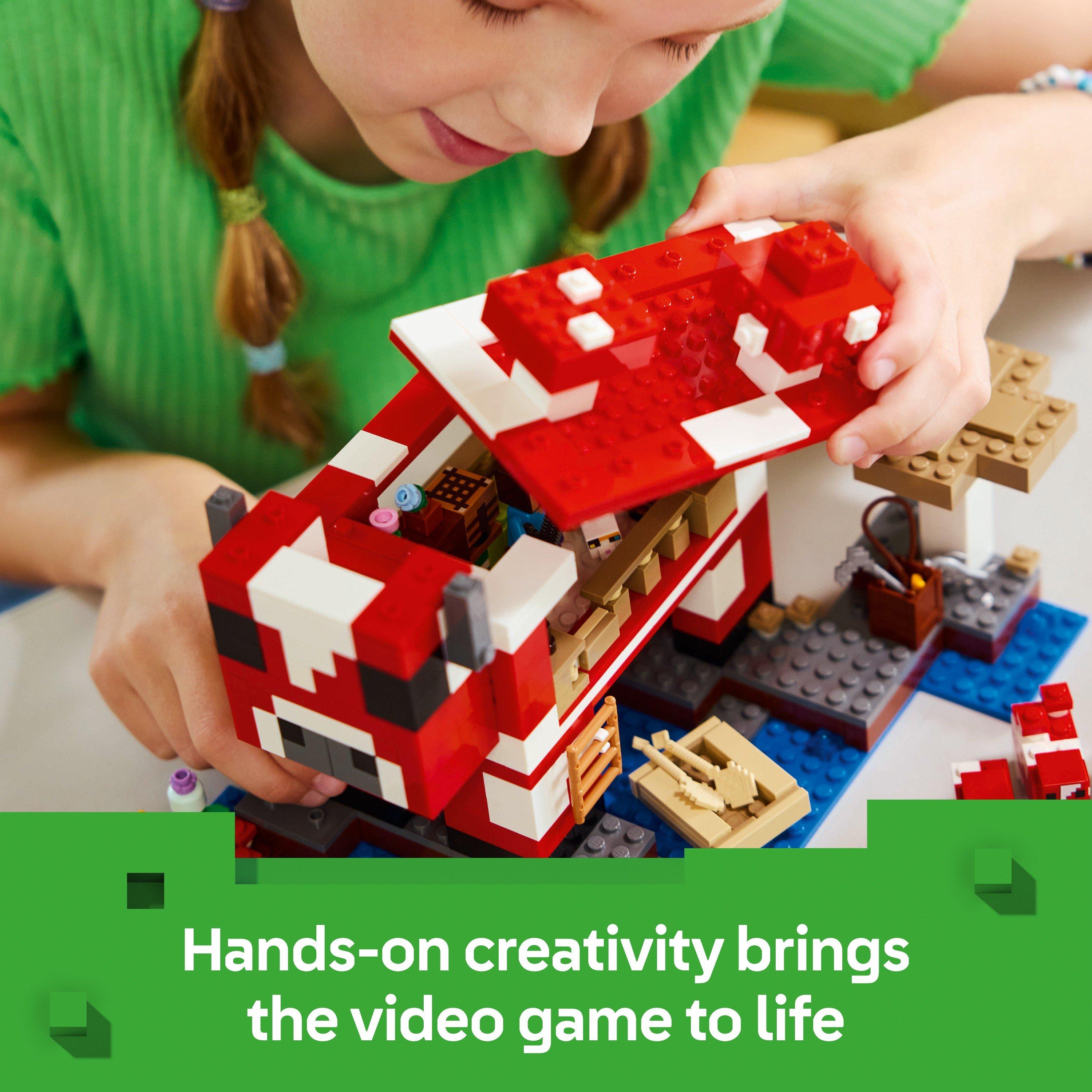 Minecraft - LEGO - Minecraft The Mooshroom House Toy Playset 21270 - 6