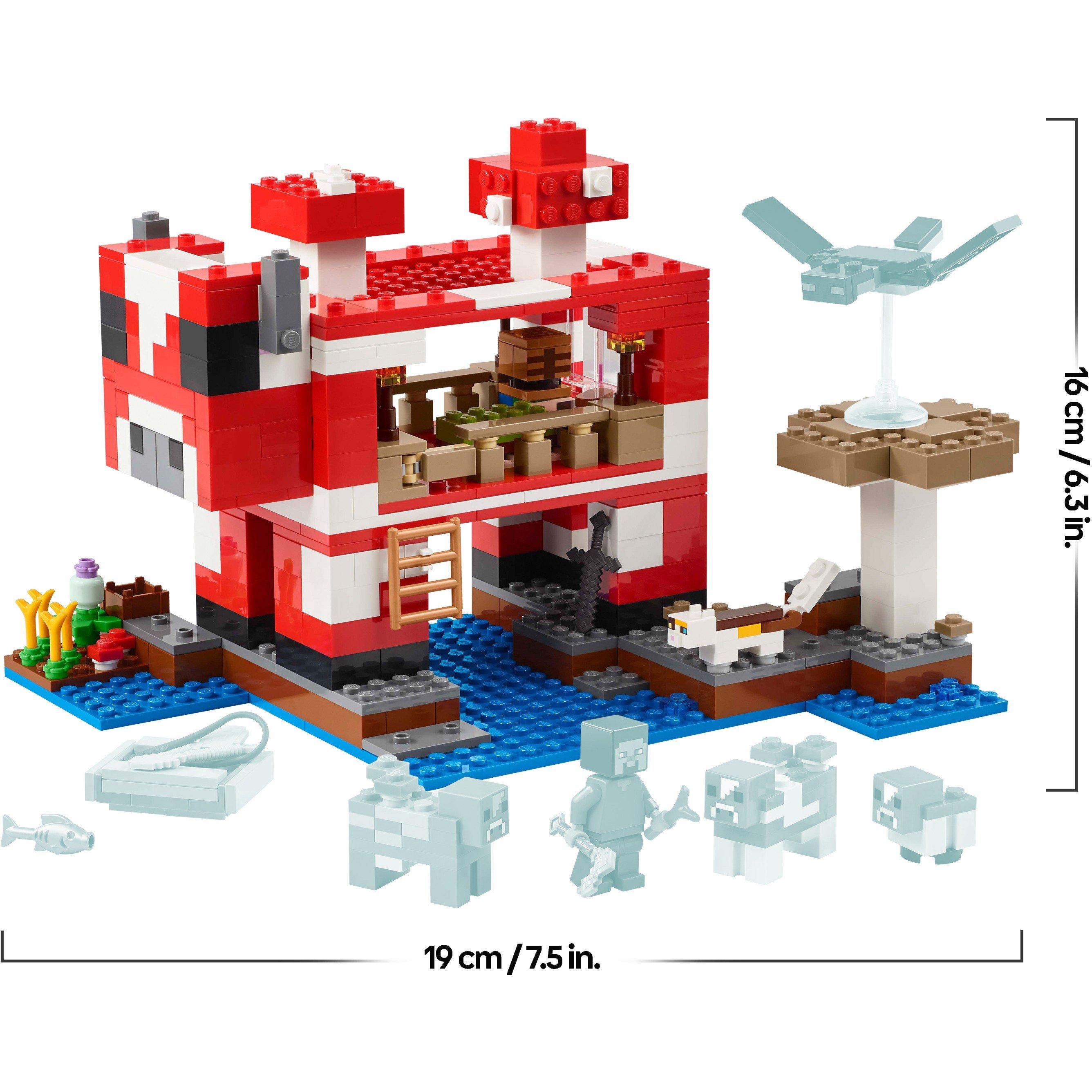 Minecraft - LEGO - Minecraft The Mooshroom House Toy Playset 21270 - 8