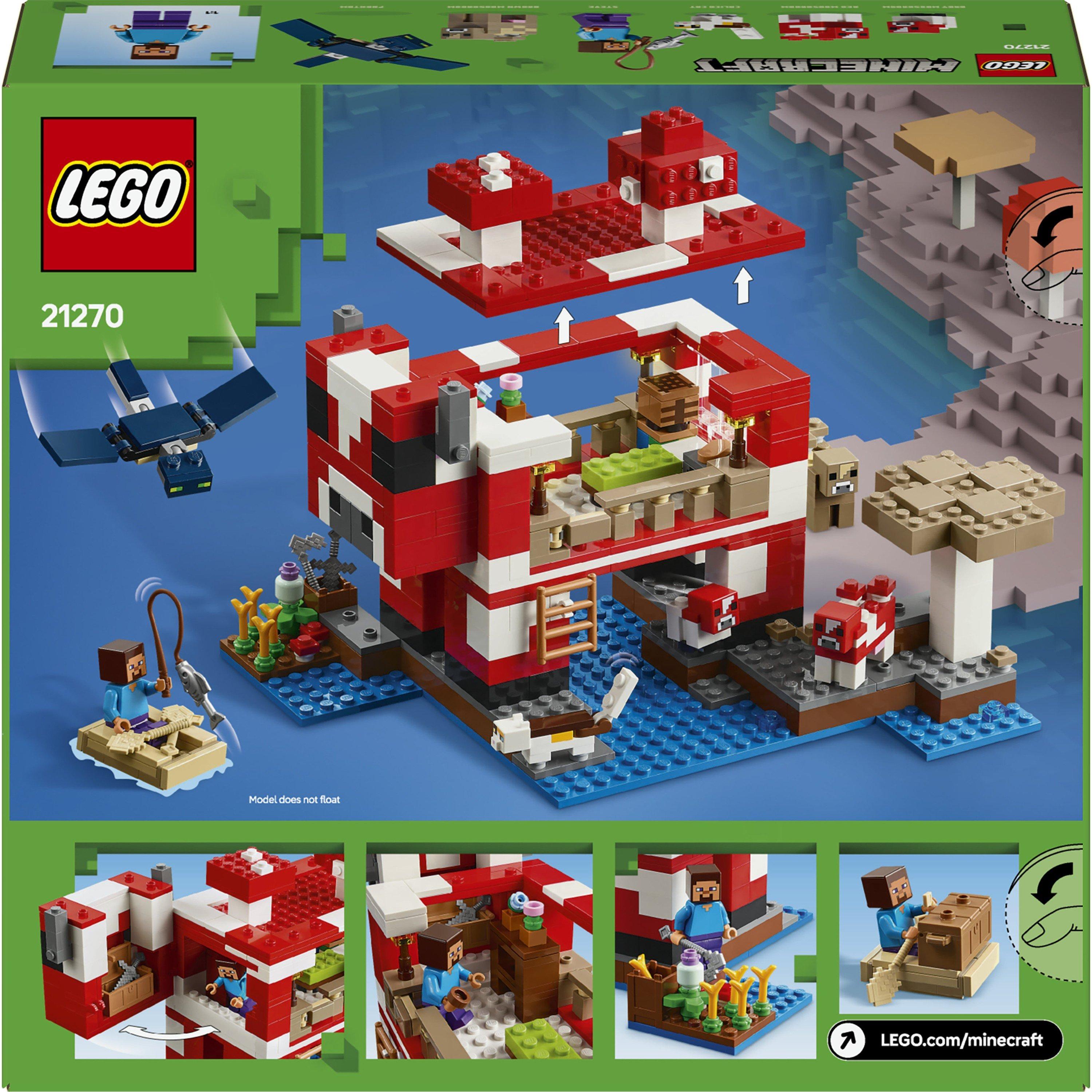 Minecraft - LEGO - Minecraft The Mooshroom House Toy Playset 21270 - 10