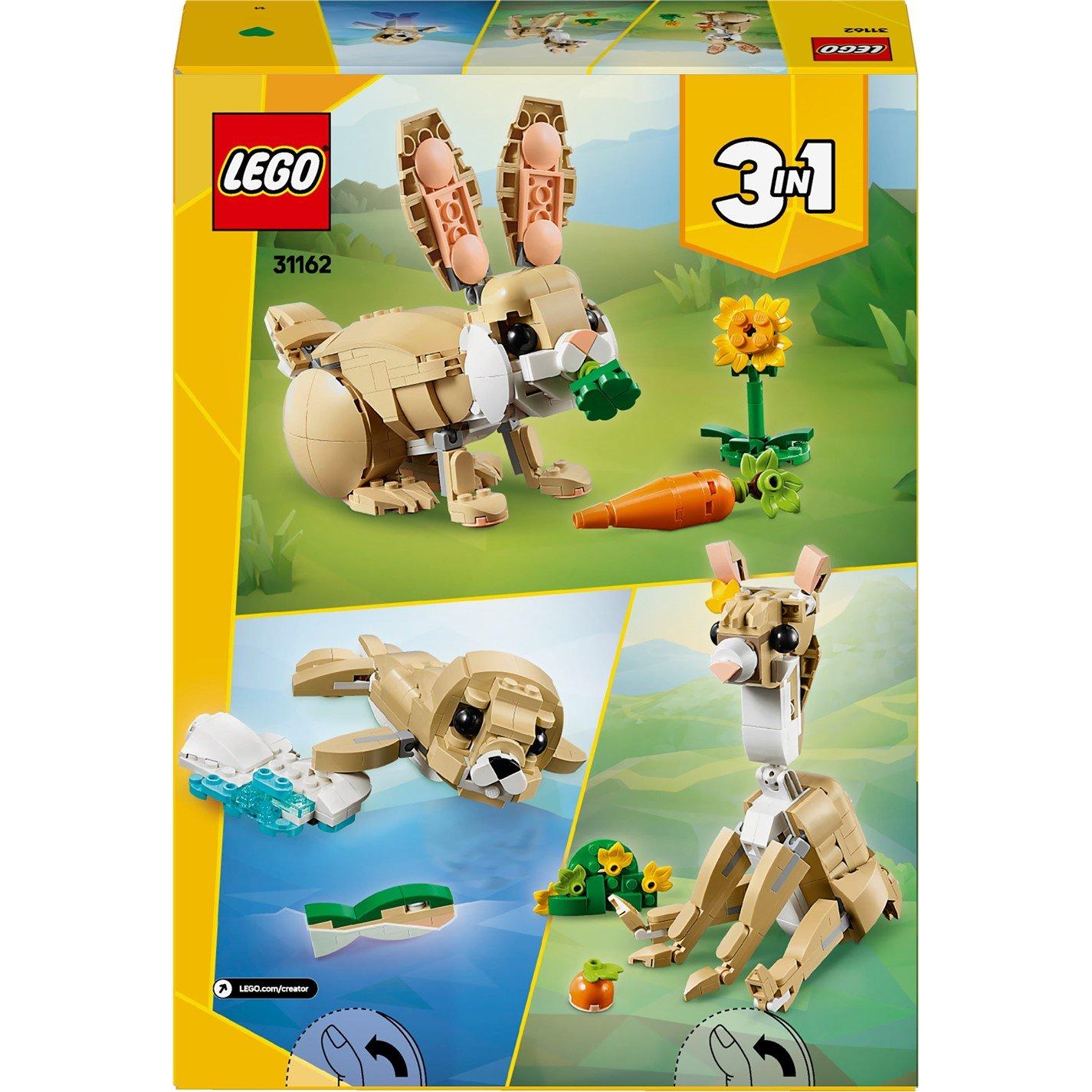 LEGO Creator - LEGO - LEGO Creator 3in1 Cute Bunny Toy Animal Set 31162 - 4