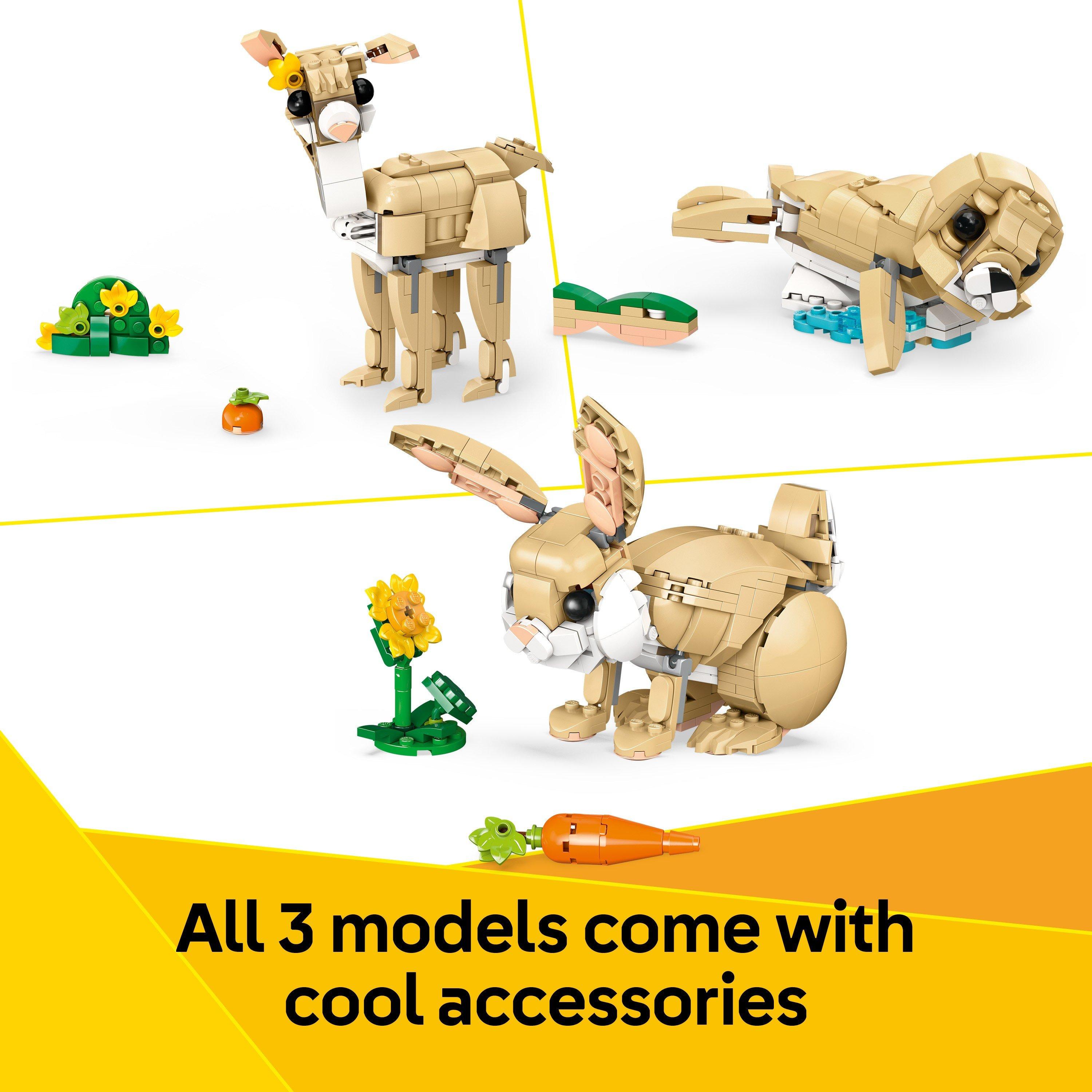 LEGO Creator - LEGO - Creator 3in1 Cute Bunny Toy Animal Set 31162 - 5