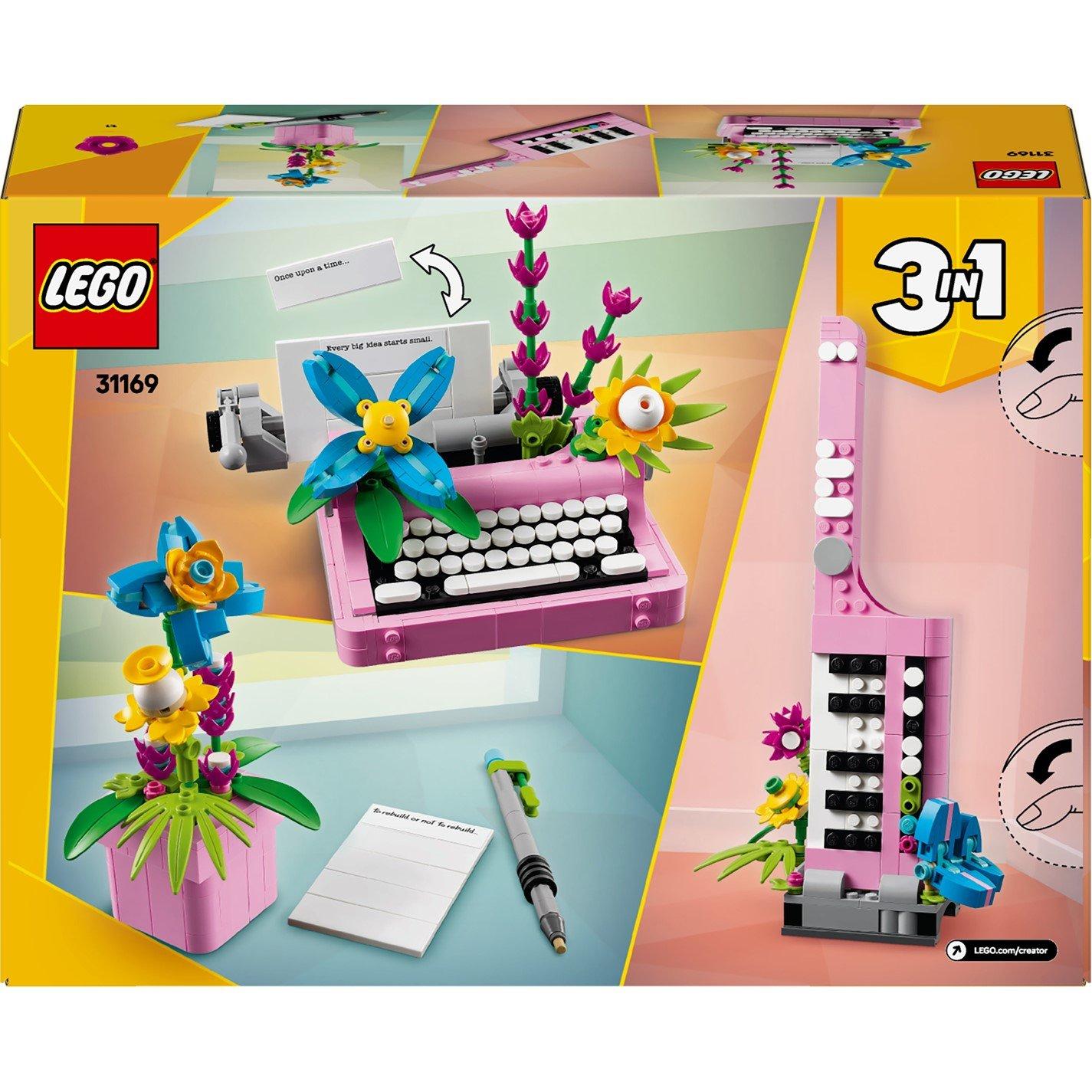 LEGO Skaber - LEGO - LEGO Creator 3in1 Typewriter with Flowers Toy 31169 - 4