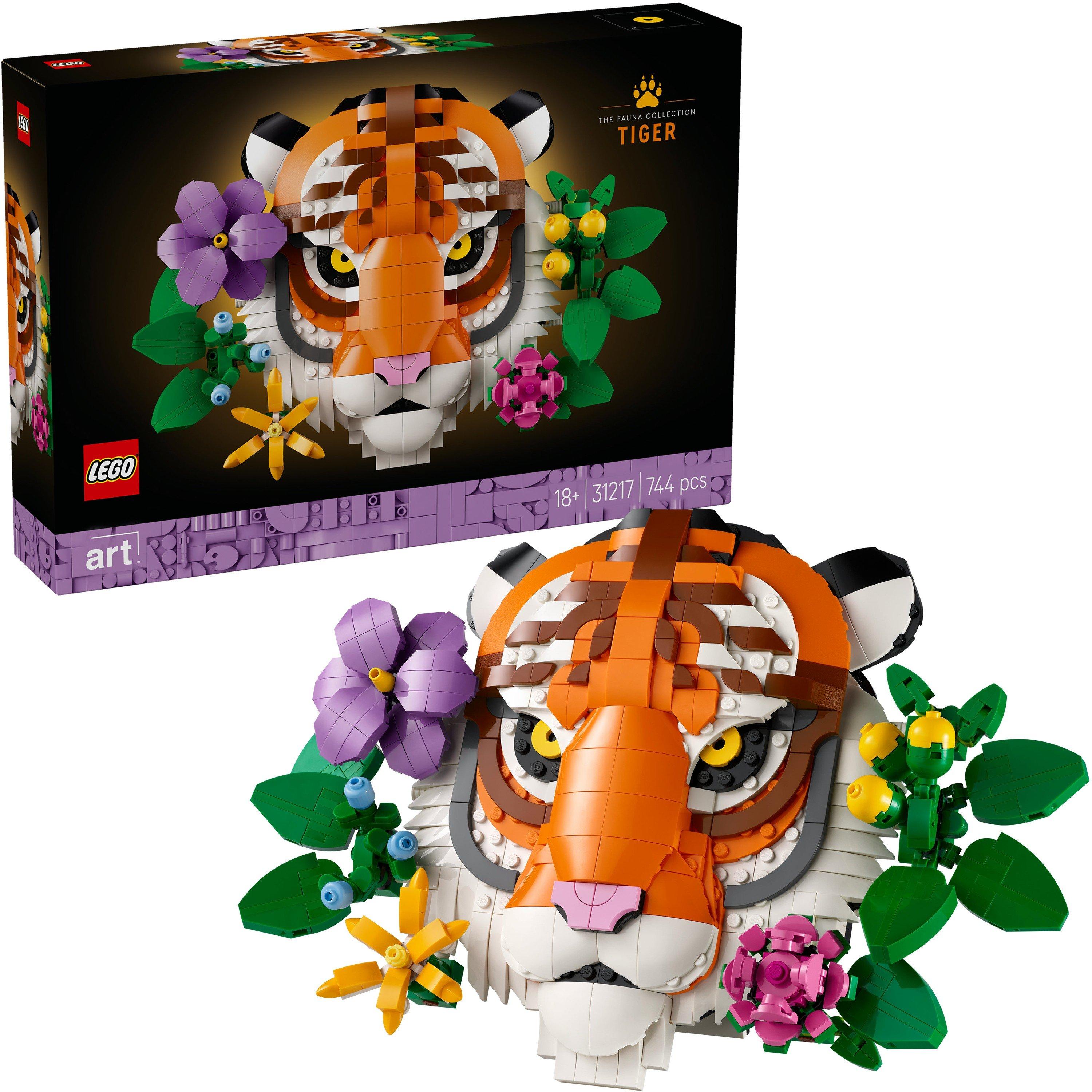Tiger - LEGO - LEGO® Art The Fauna Collection – Tiger Housewarming Gift for a New Home 31217 - 1