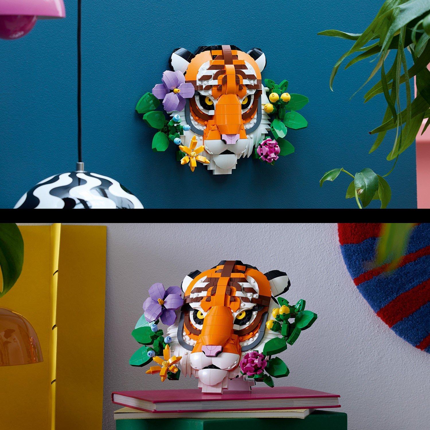 Tijger - LEGO - LEGO® Art The Fauna Collection – Tiger Housewarming Gift for a New Home 31217 - 11