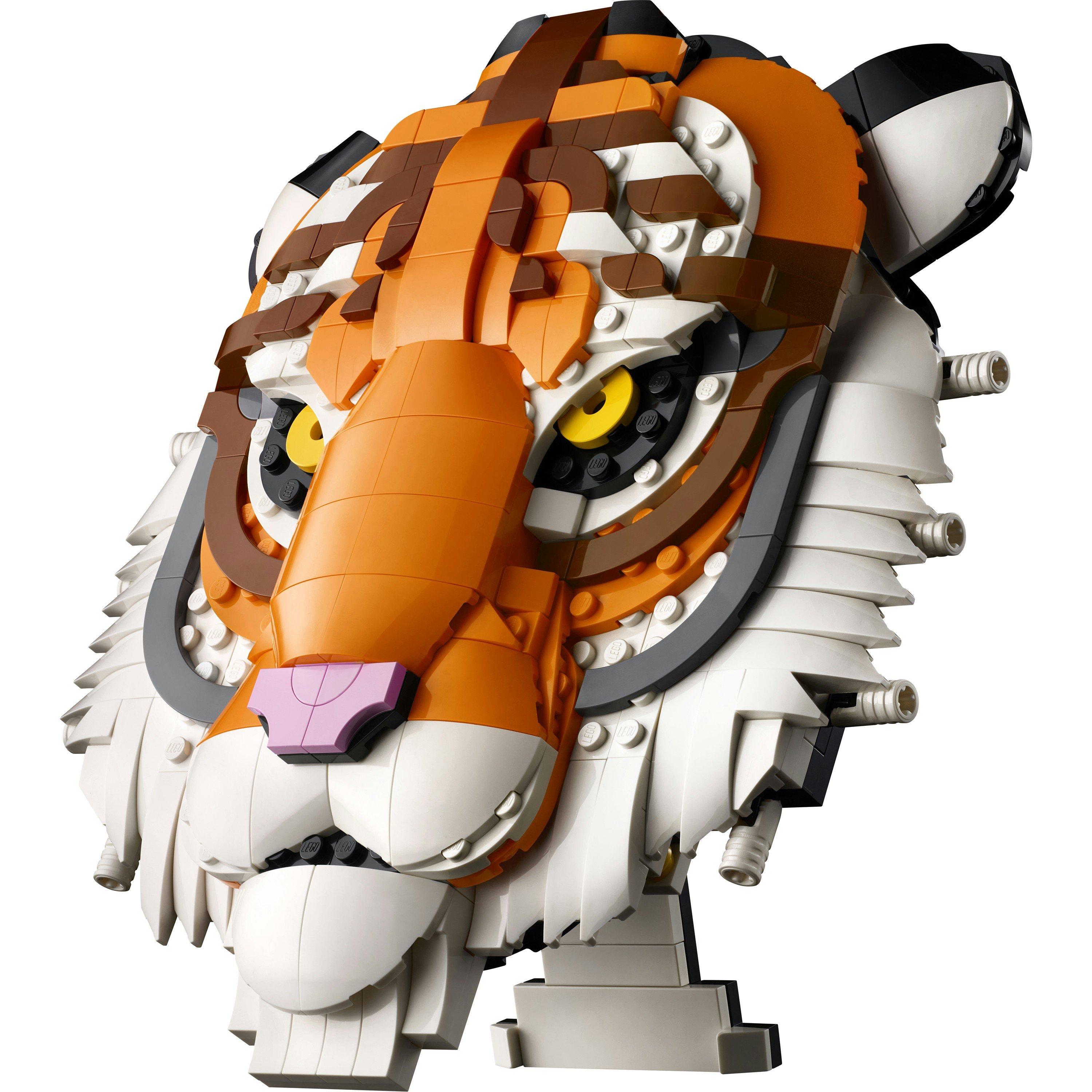 Tijger - LEGO - LEGO® Art The Fauna Collection – Tiger Housewarming Gift for a New Home 31217 - 13