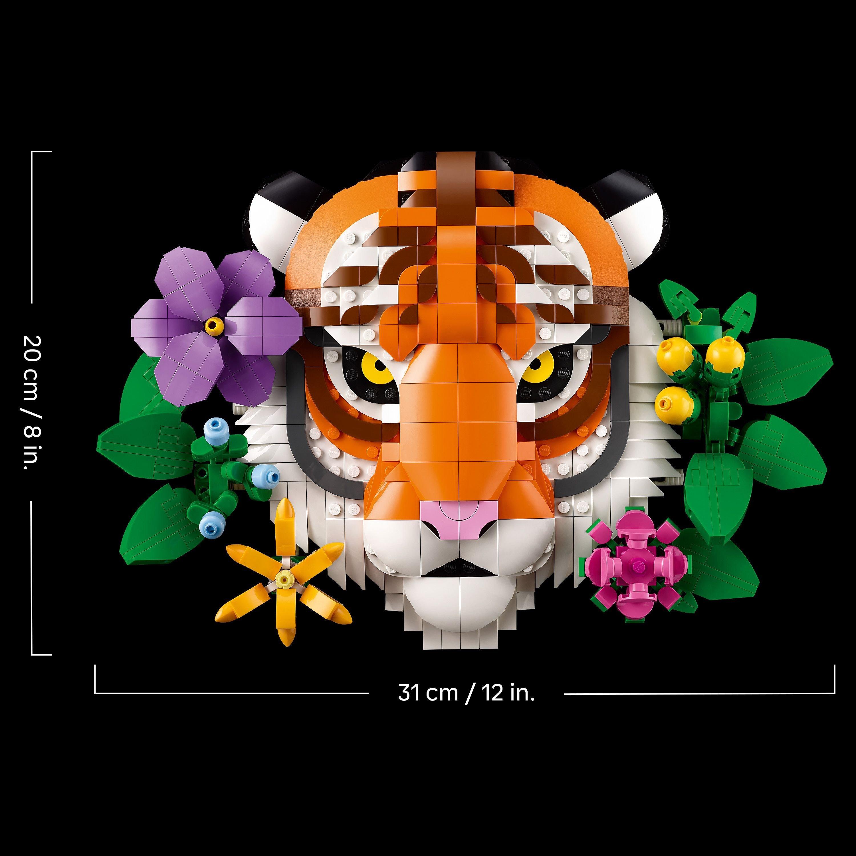 Tijger - LEGO - LEGO® Art The Fauna Collection – Tiger Housewarming Gift for a New Home 31217 - 8