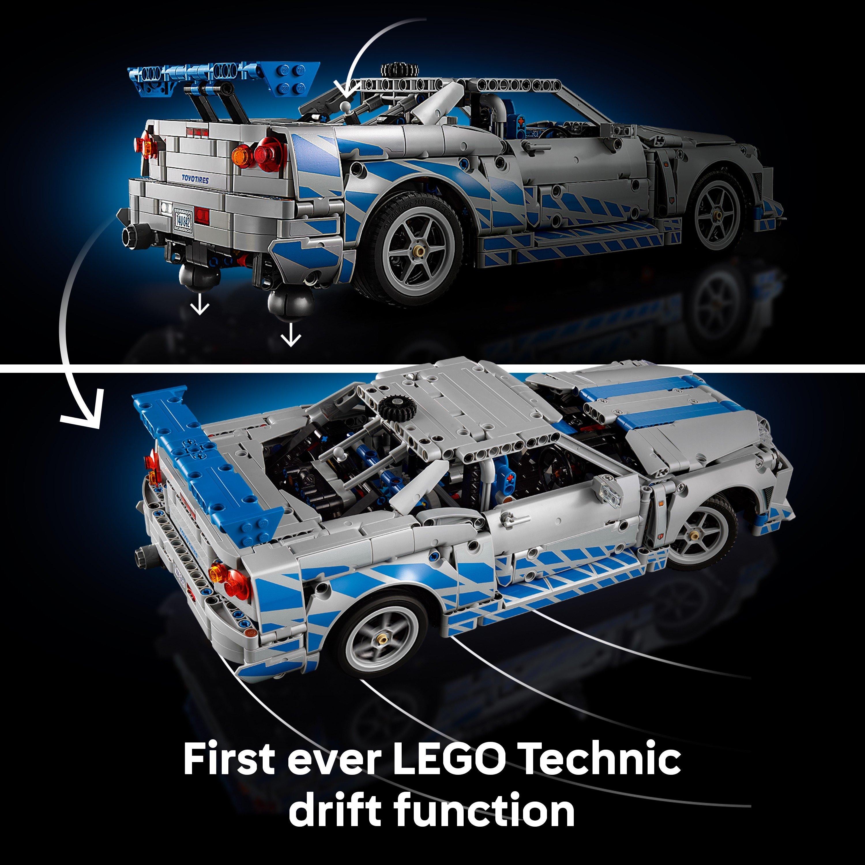 Skyline GTR - LEGO - LEGO® Technic 2 Fast 2 Furious Nissan Skyline GT-R (R34) Car Model Kit 42110 - 4