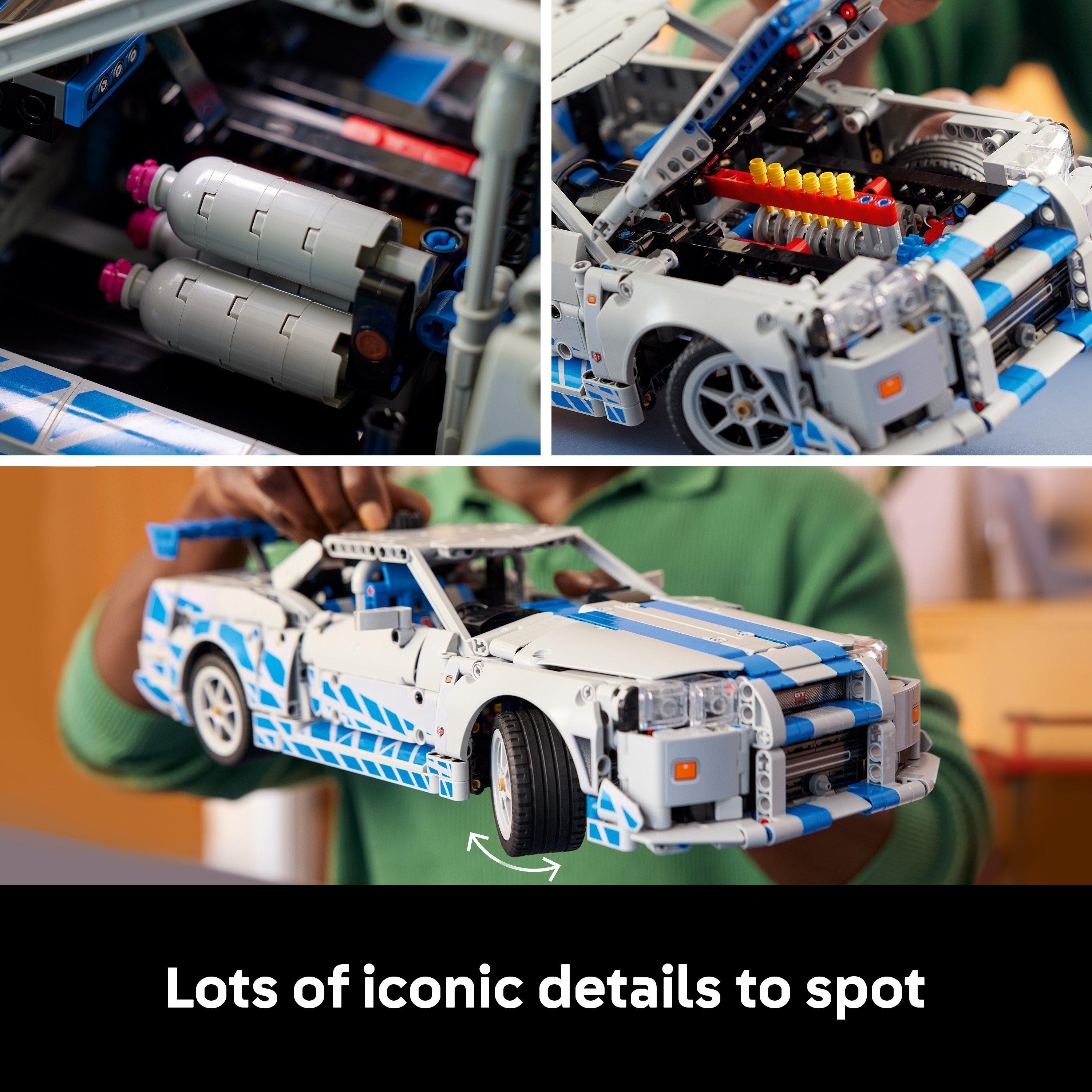 Skyline GTR - LEGO - LEGO® Technic 2 Fast 2 Furious Nissan Skyline GT-R (R34) Car Model Kit 42110 - 5