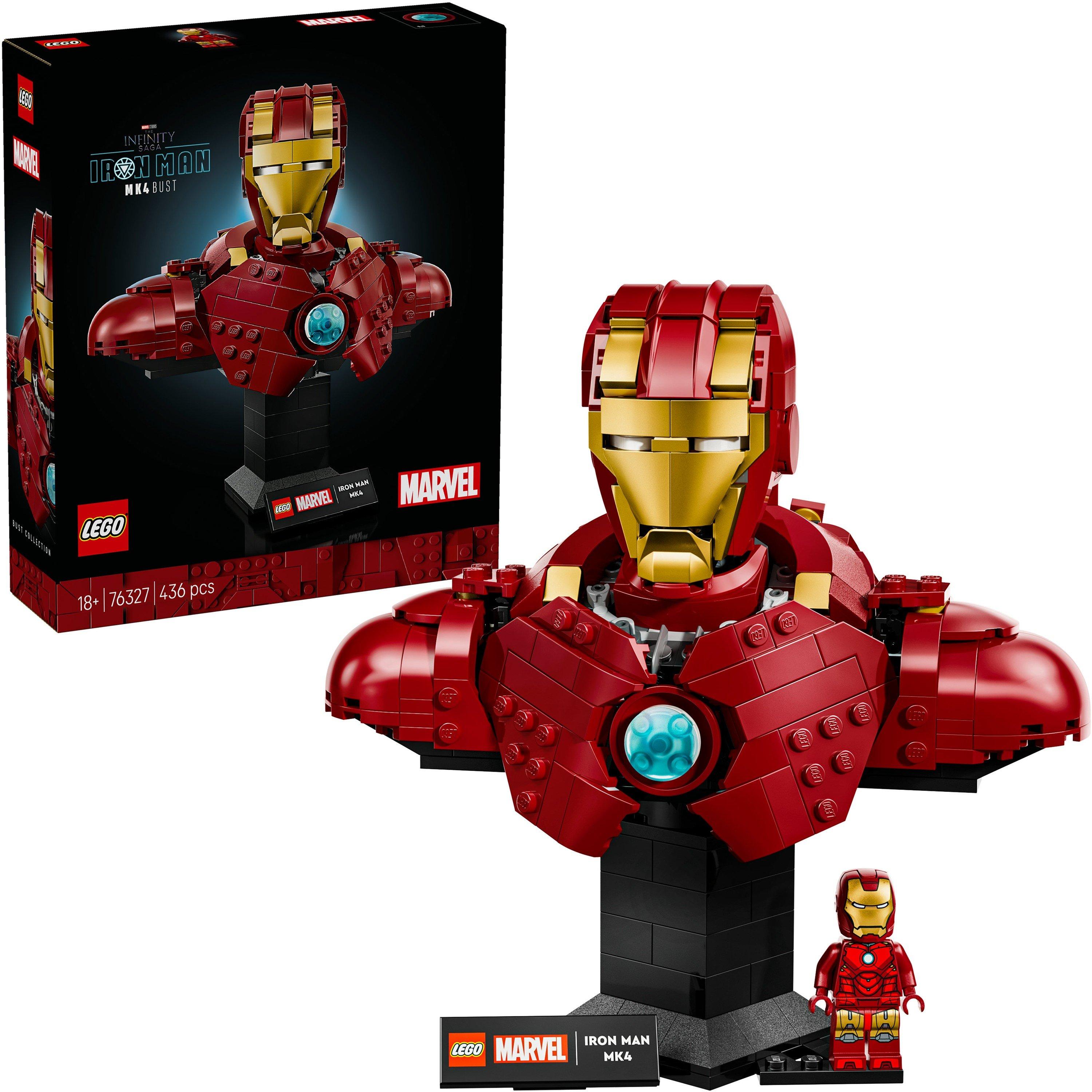 TBC - LEGO - LEGO® Marvel Iron Man MK4 Bust Buildable Model for Adults with Minifigure 76327 - 1