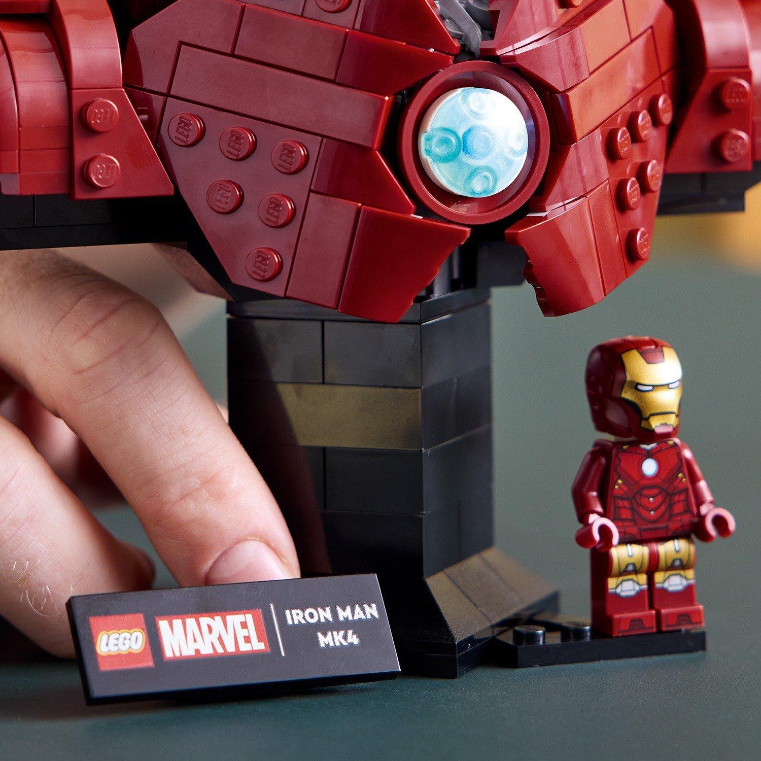 TBC - LEGO - LEGO® Marvel Iron Man MK4 Bust Buildable Model for Adults with Minifigure 76327 - 12