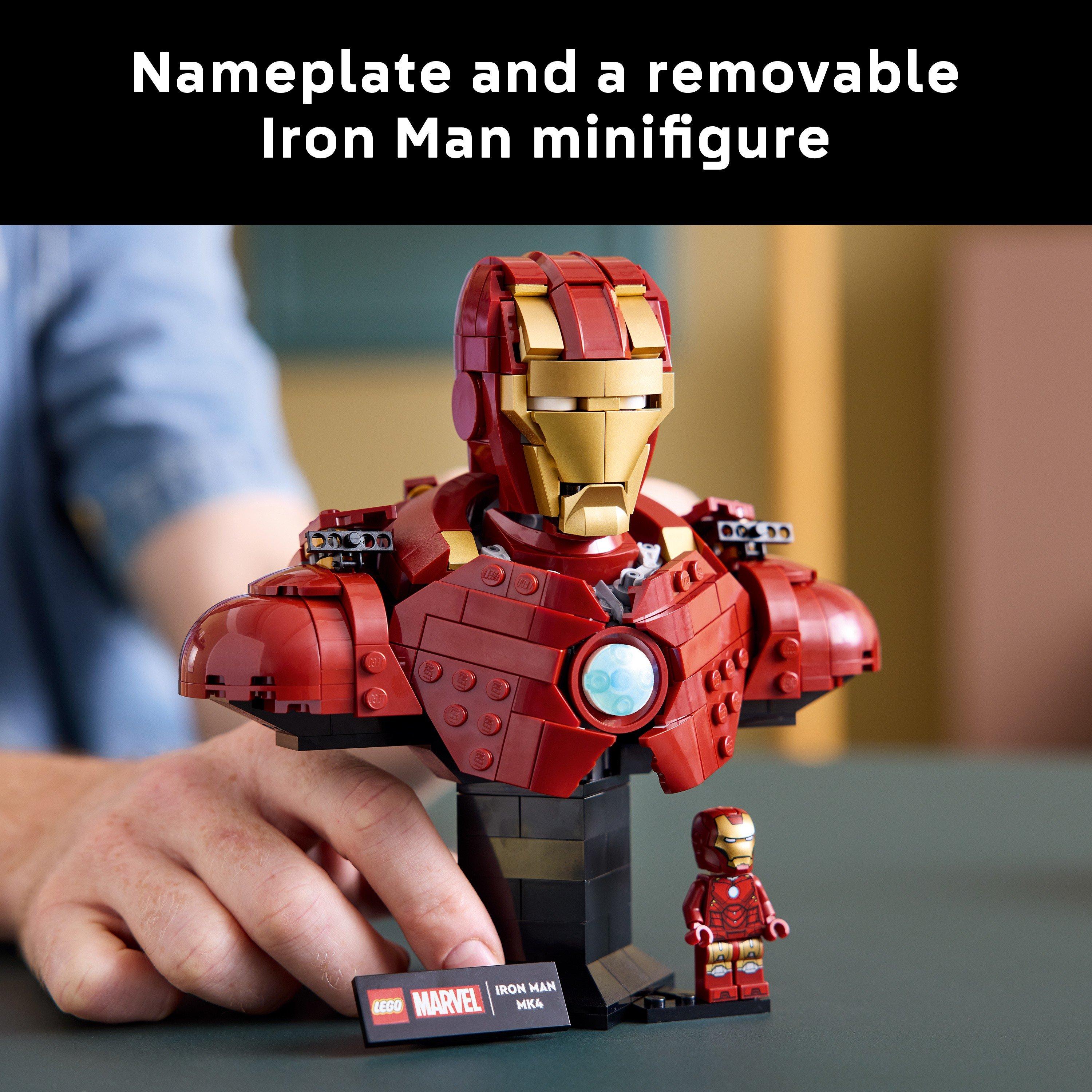 TBC - LEGO - LEGO® Marvel Iron Man MK4 Bust Buildable Model for Adults with Minifigure 76327 - 6