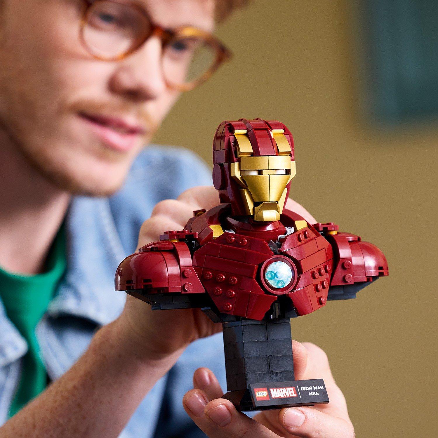 TBC - LEGO - LEGO® Marvel Iron Man MK4 Bust Buildable Model for Adults with Minifigure 76327 - 10