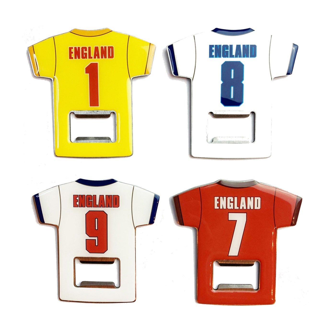 White/Blue - Team - England Fridge Magnet Bottle Opener - 1