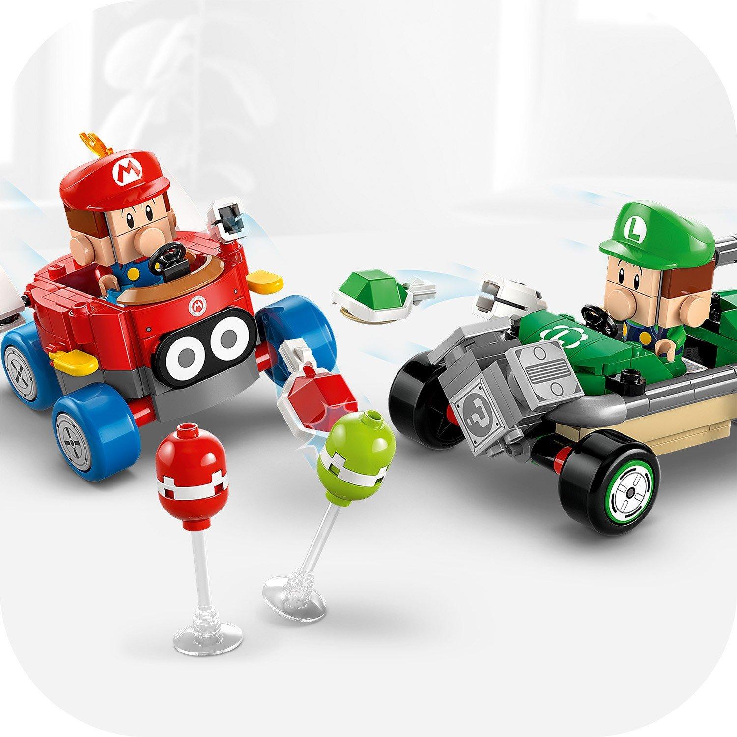 Super Mario - LEGO - Super Mario: Mario Kart – Baby Mario vs. Baby Luigi 72034 - 11