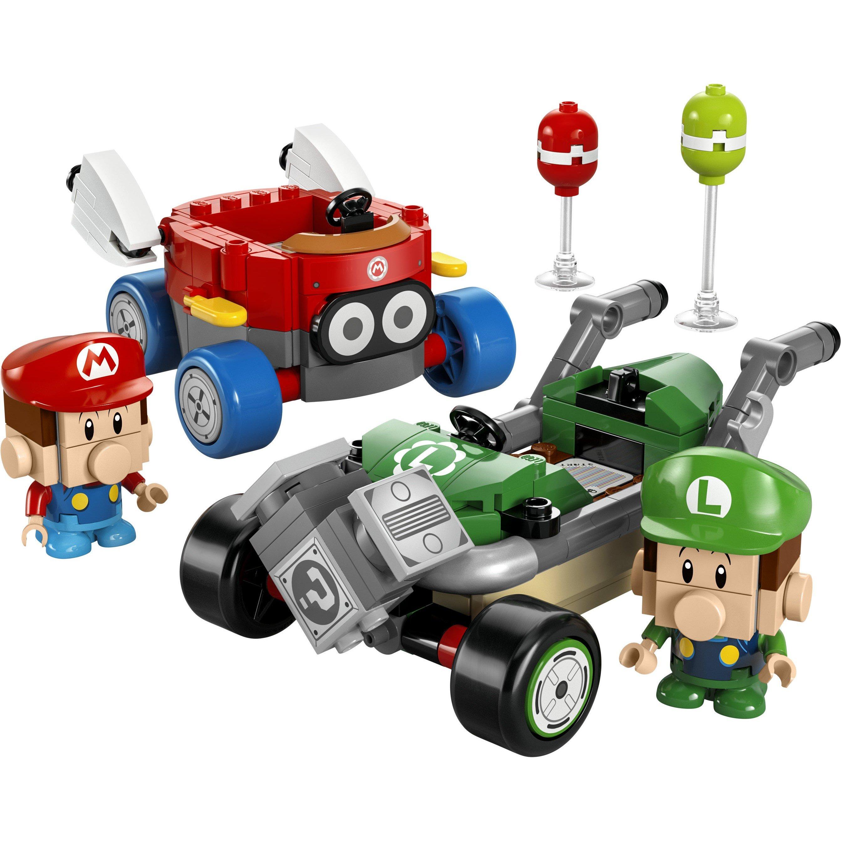 Super Mario - LEGO - Super Mario: Mario Kart – Baby Mario vs. Baby Luigi 72034 - 13