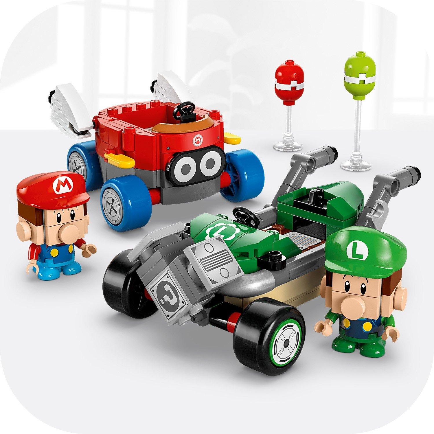 Super Mario - LEGO - Super Mario: Mario Kart – Baby Mario vs. Baby Luigi 72034 - 10