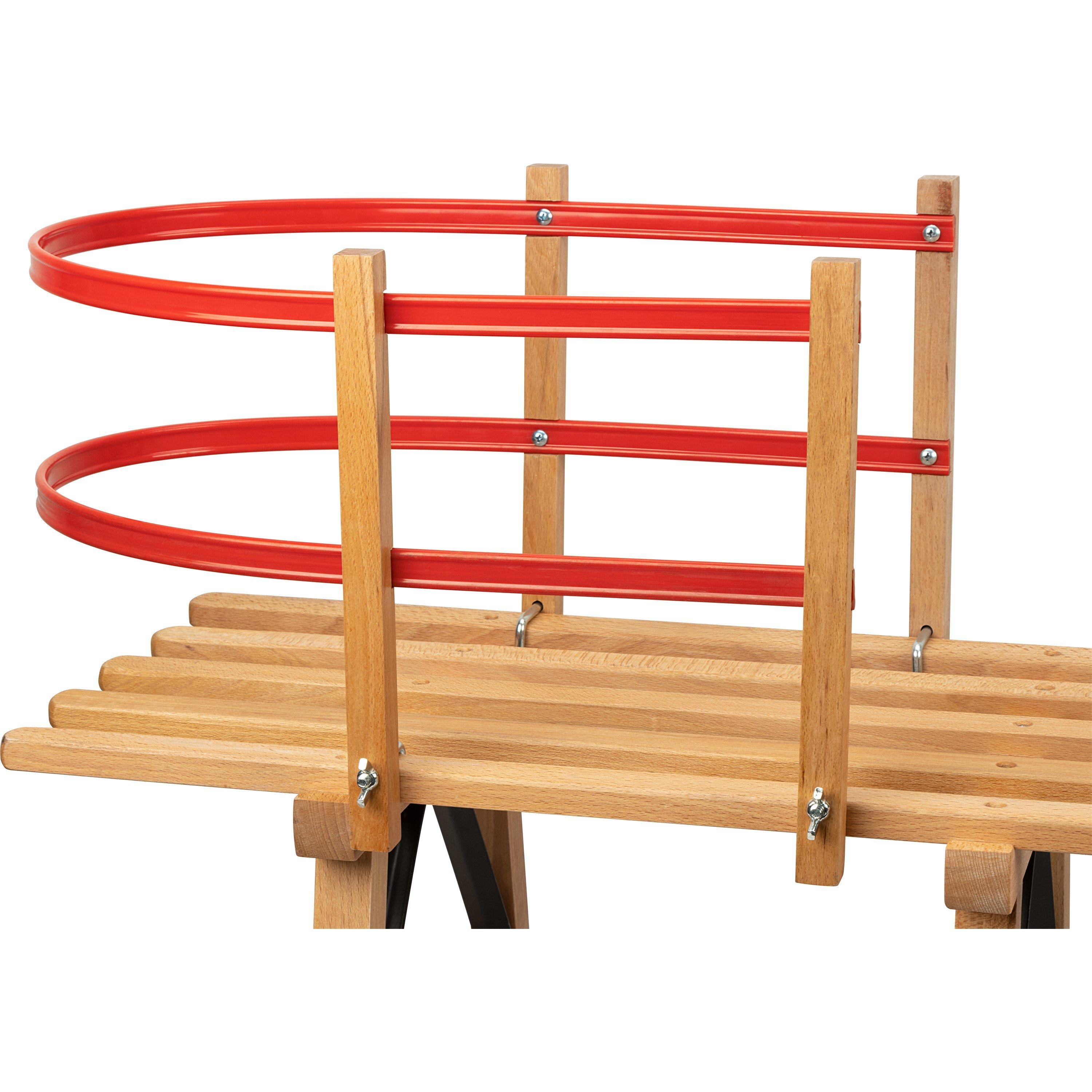 Brown - Nijdam - Backrest for Wooden Sledge - 4
