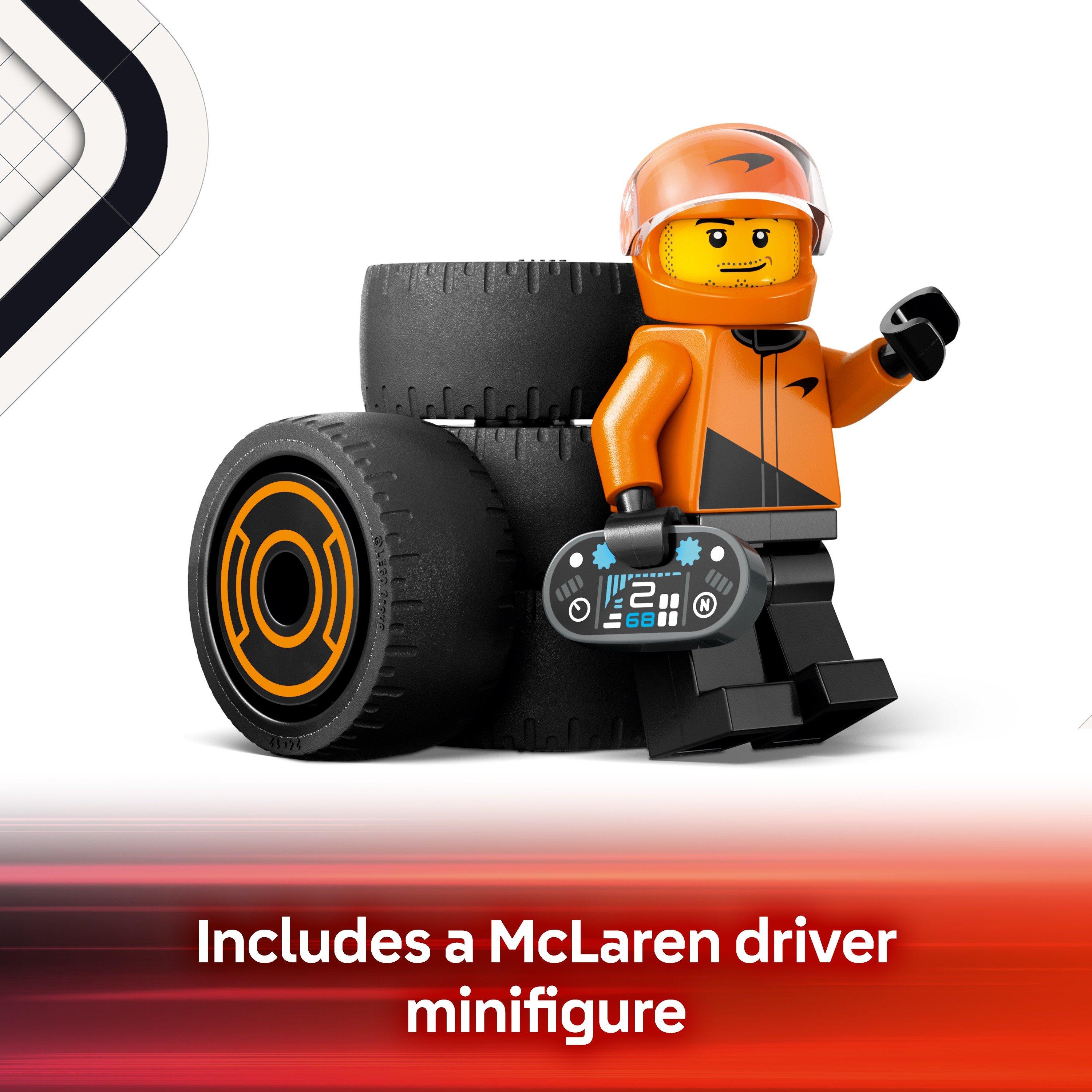 City Alicia - LEGO - City F1 Driver with McLaren Race Car Toy 60442 - 5