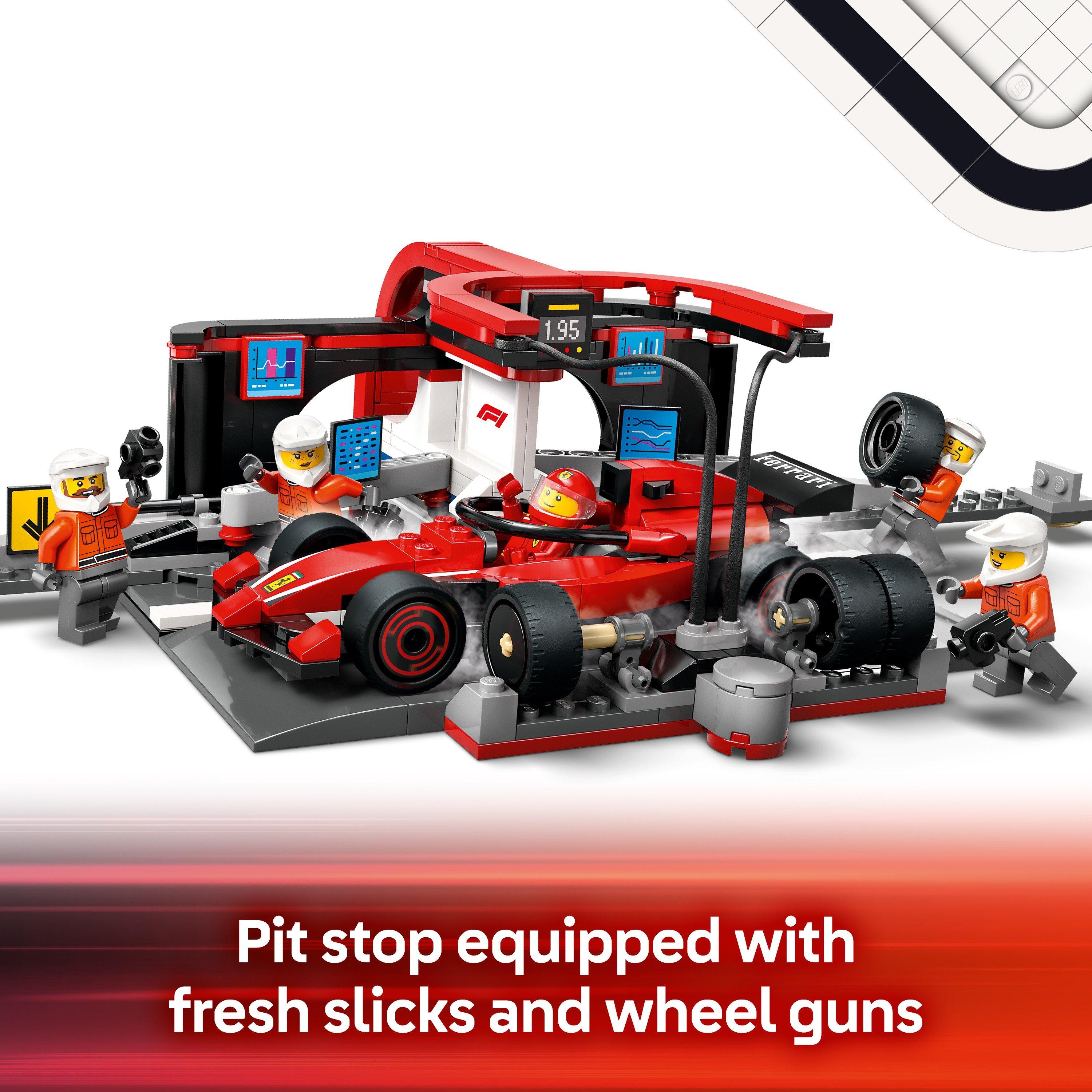 City Alicia - LEGO - City F1 Pit Stop & Pit Crew with Ferrari Car 60443 - 5