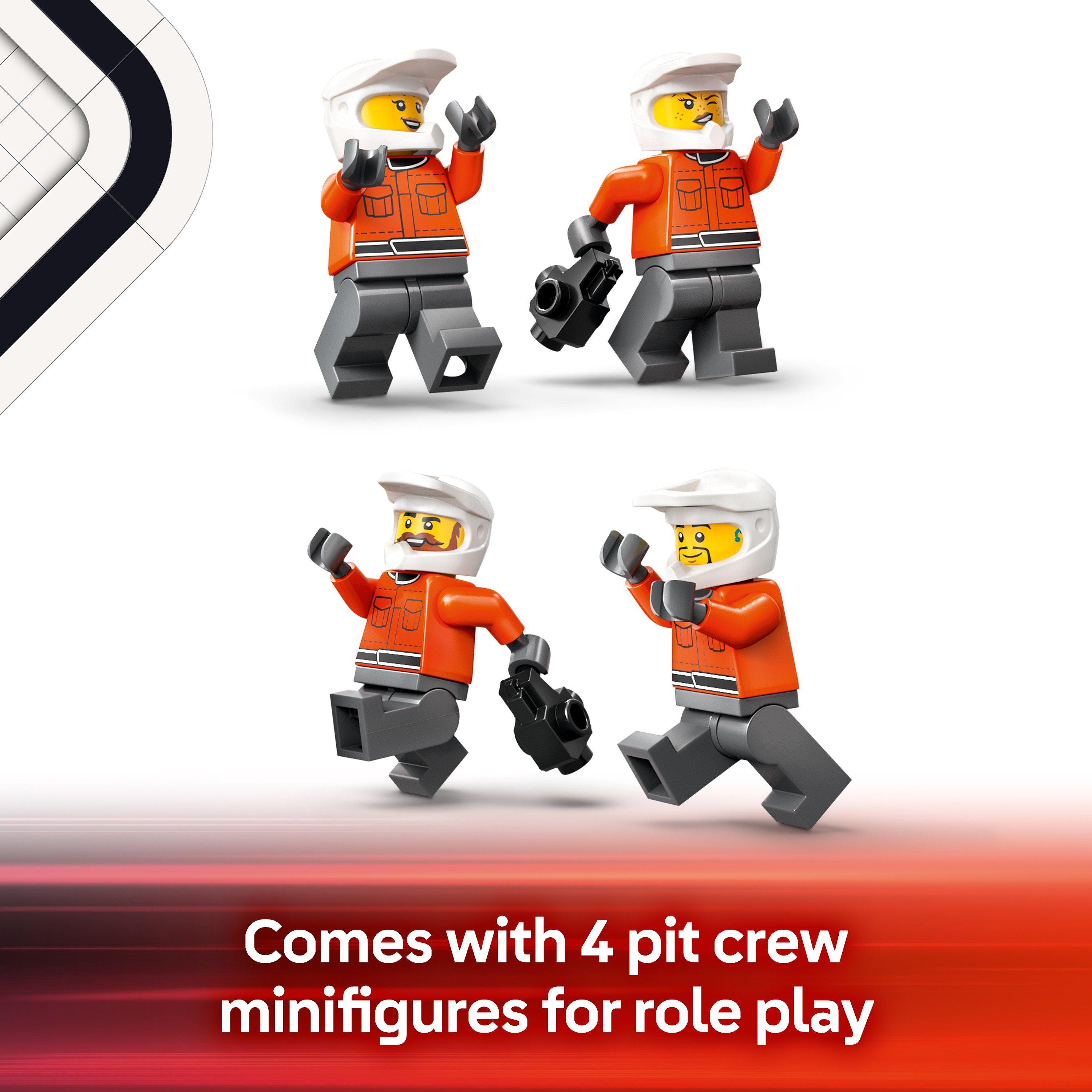 City Alicia - LEGO - City F1 Pit Stop & Pit Crew with Ferrari Car 60443 - 7