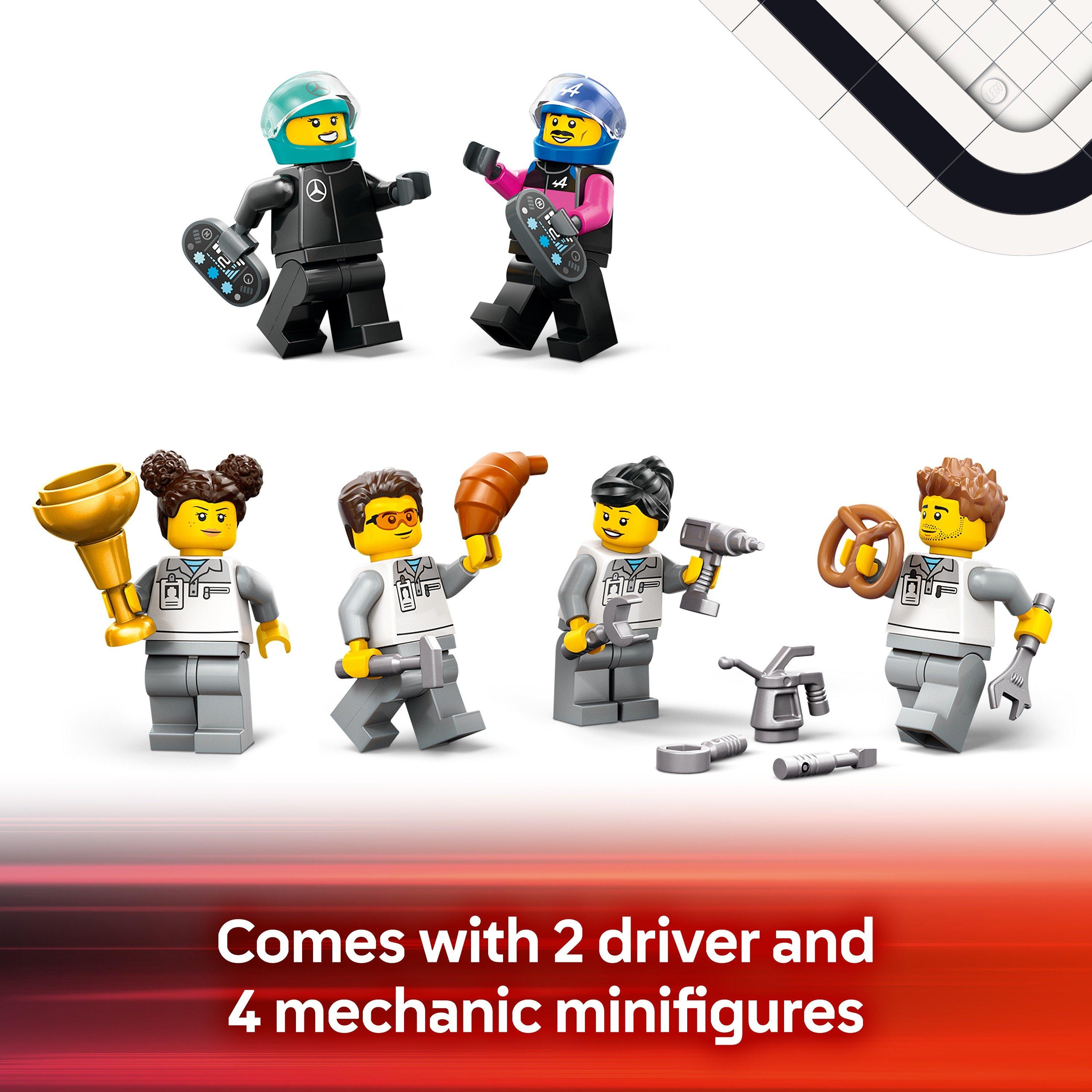 City Alicia - LEGO - City 60444 F1 Garage & Mercedes-AMG & Alpine Cars - 7