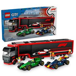 LEGO LEGO City F1 Truck with RB20 And AMR24 F1 Cars 60445