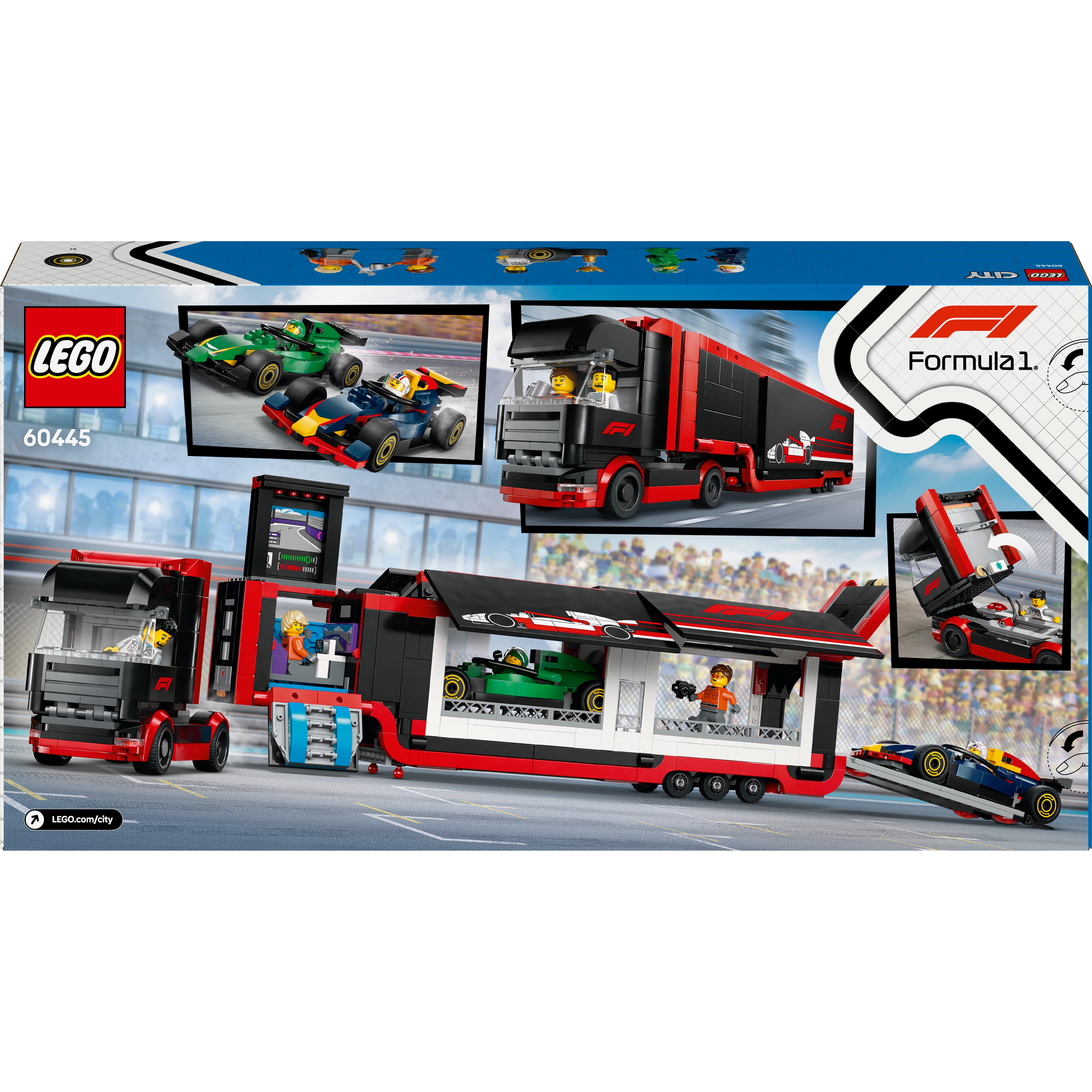 Città Alicia - LEGO - LEGO City F1 Truck with RB20 & AMR24 F1 Cars 60445 - 2
