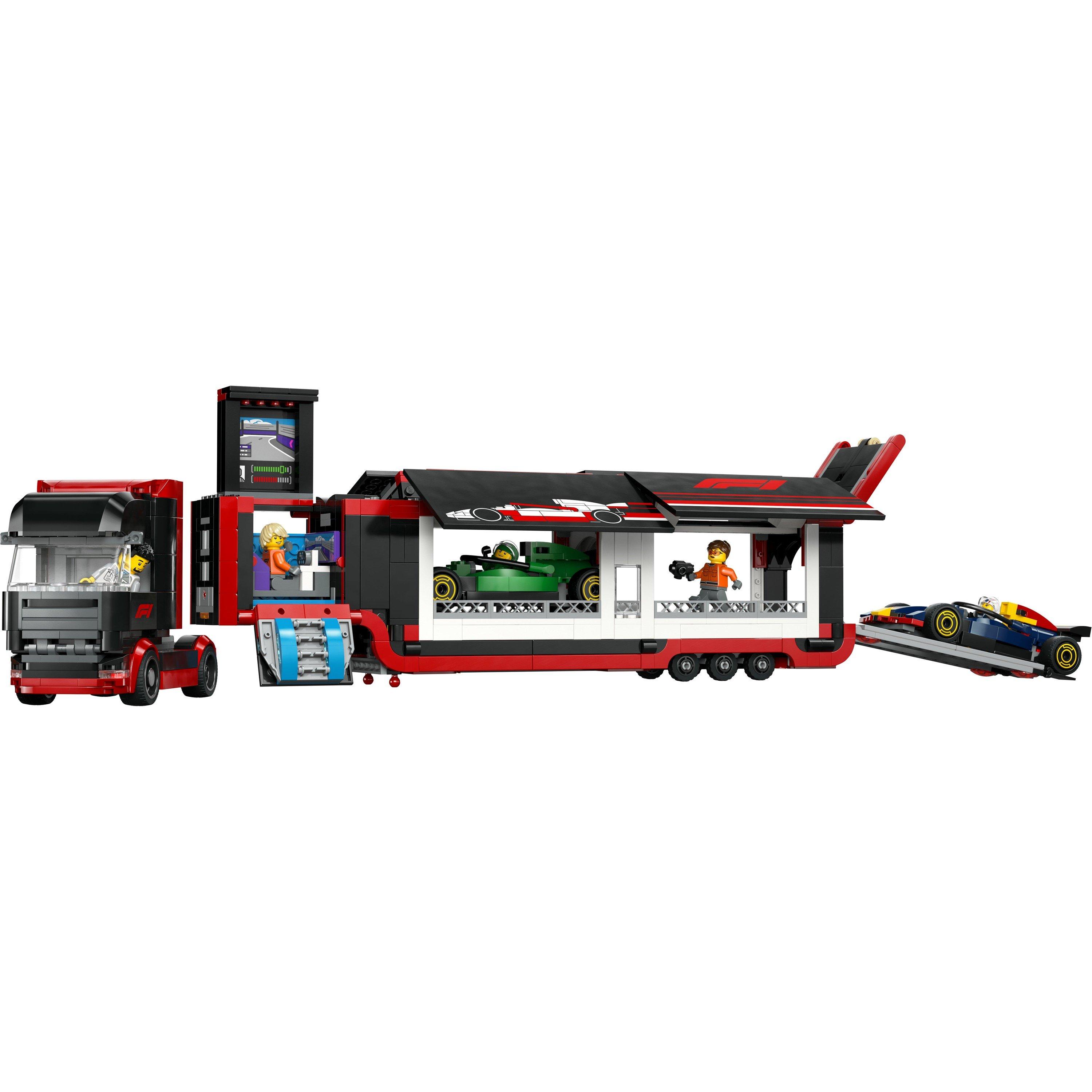 City Alicia - LEGO - City F1 Truck with RB20 & AMR24 F1 Cars 60445 - 14