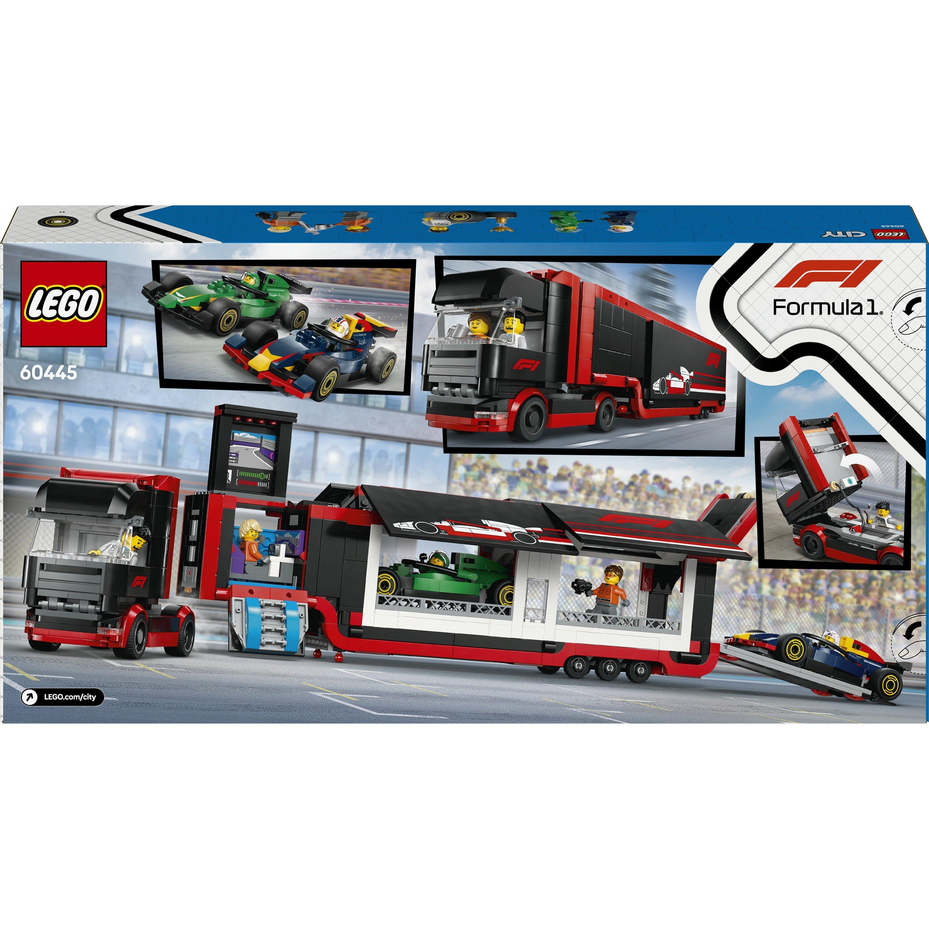City Alicia - LEGO - City F1 Truck with RB20 & AMR24 F1 Cars 60445 - 10