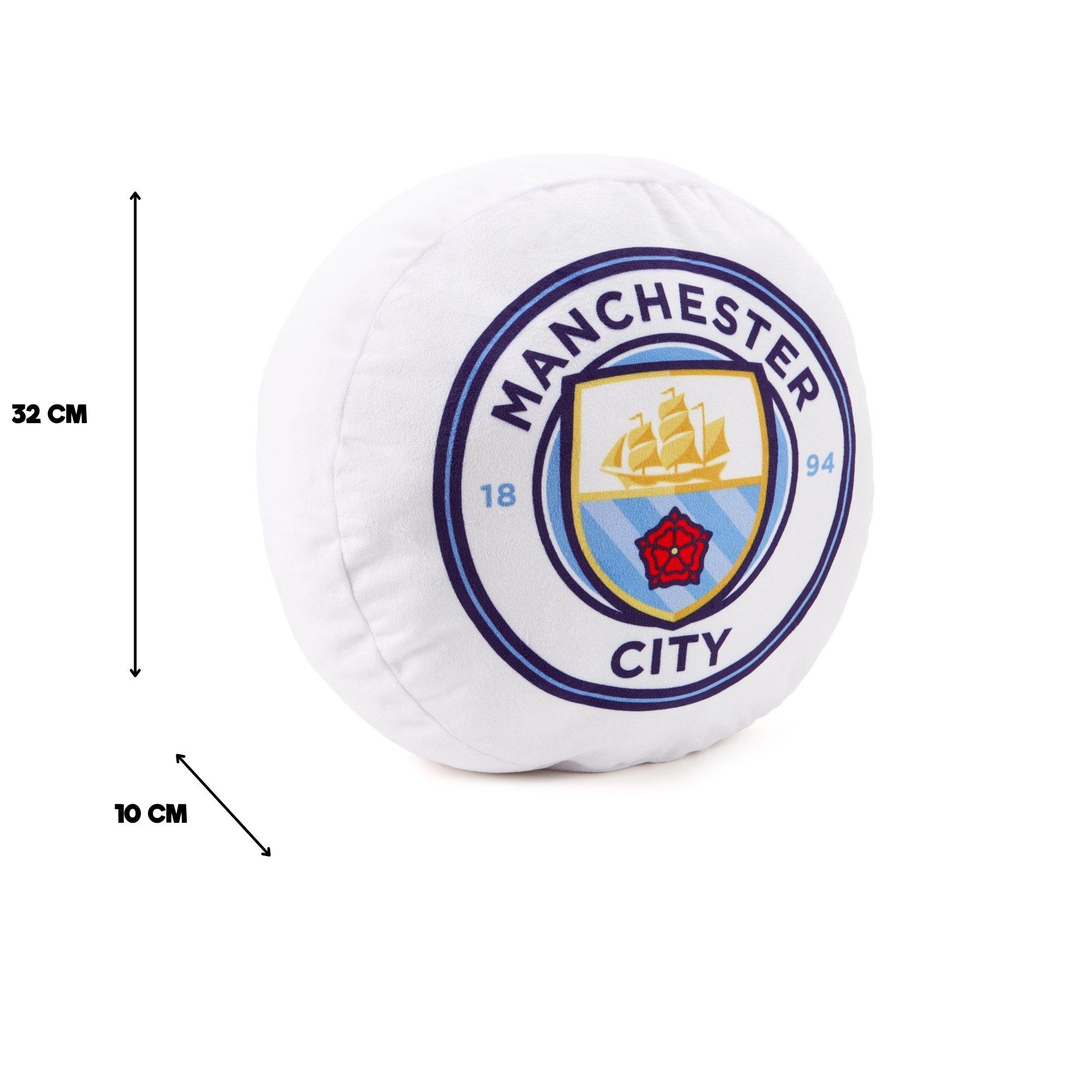 Man City FC - Team - Football Officially Licensed Crest Filled Plush Cushion - 6