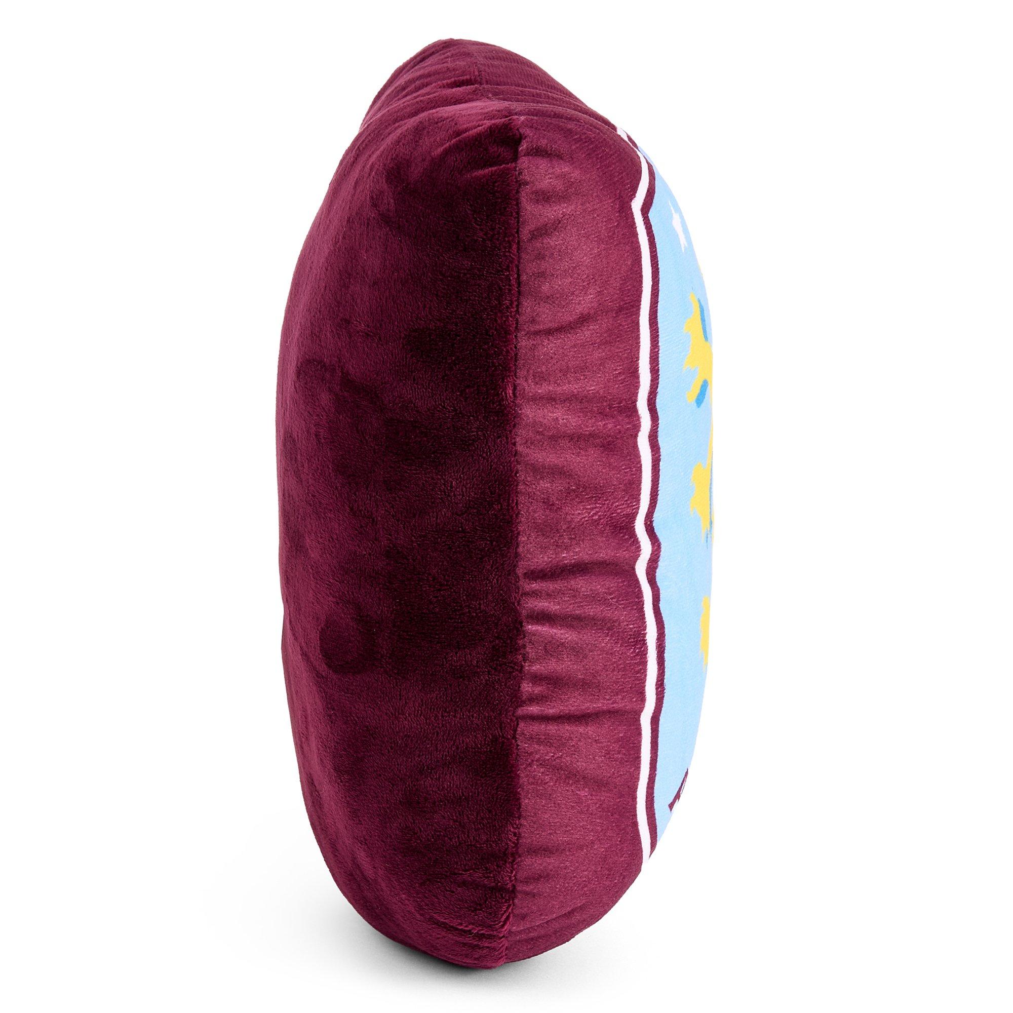 Aston Villa FC - Team - Football Officially Licensed Crest Filled Plush Cushion - 3