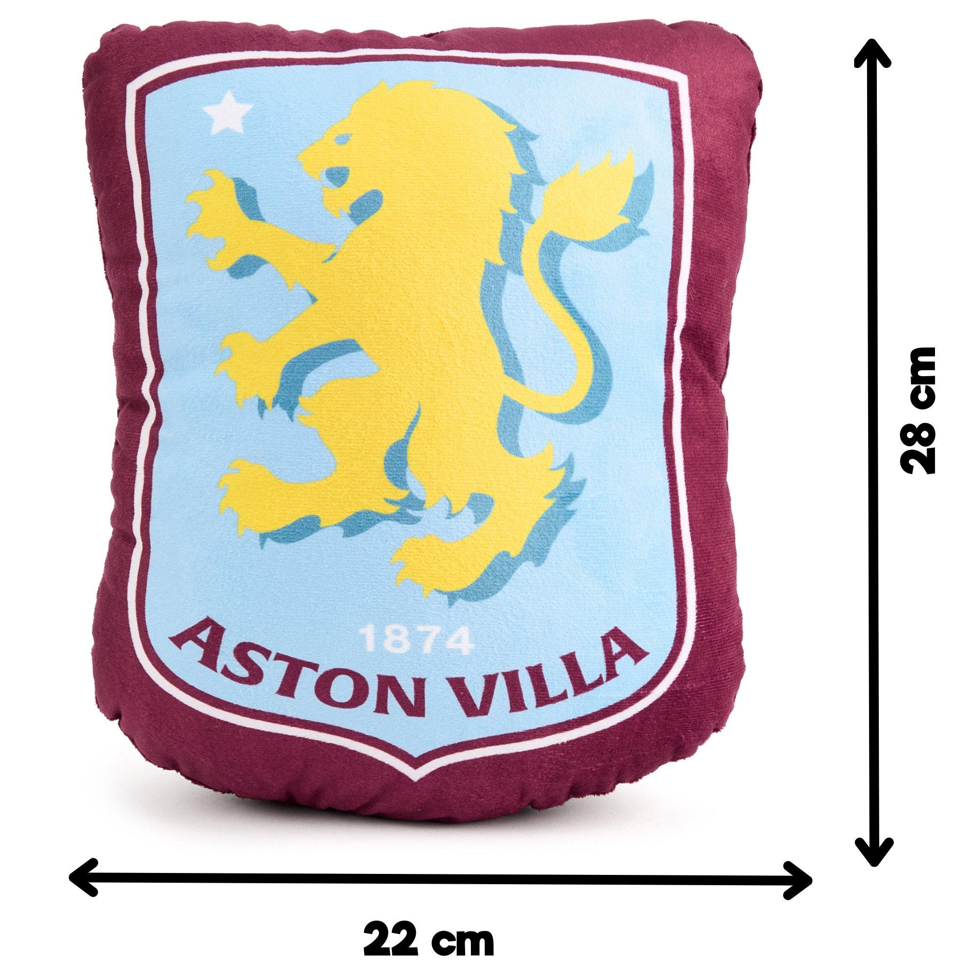 Aston Villa FC - Team - Football Officially Licensed Crest Filled Plush Cushion - 5