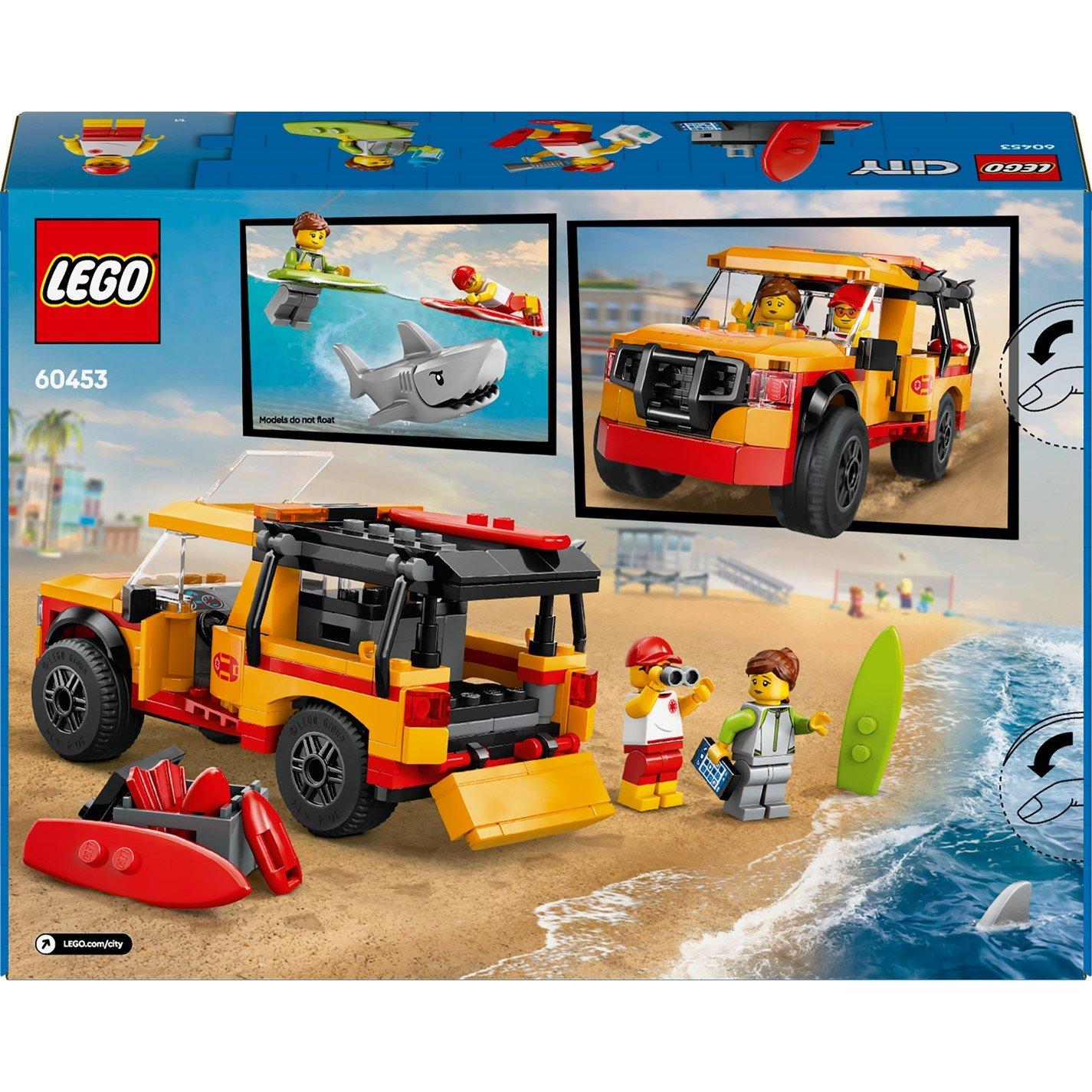 Veicoli della città - LEGO - LEGO City 60453 Lifeguard Beach Rescue Truck Playset - 4