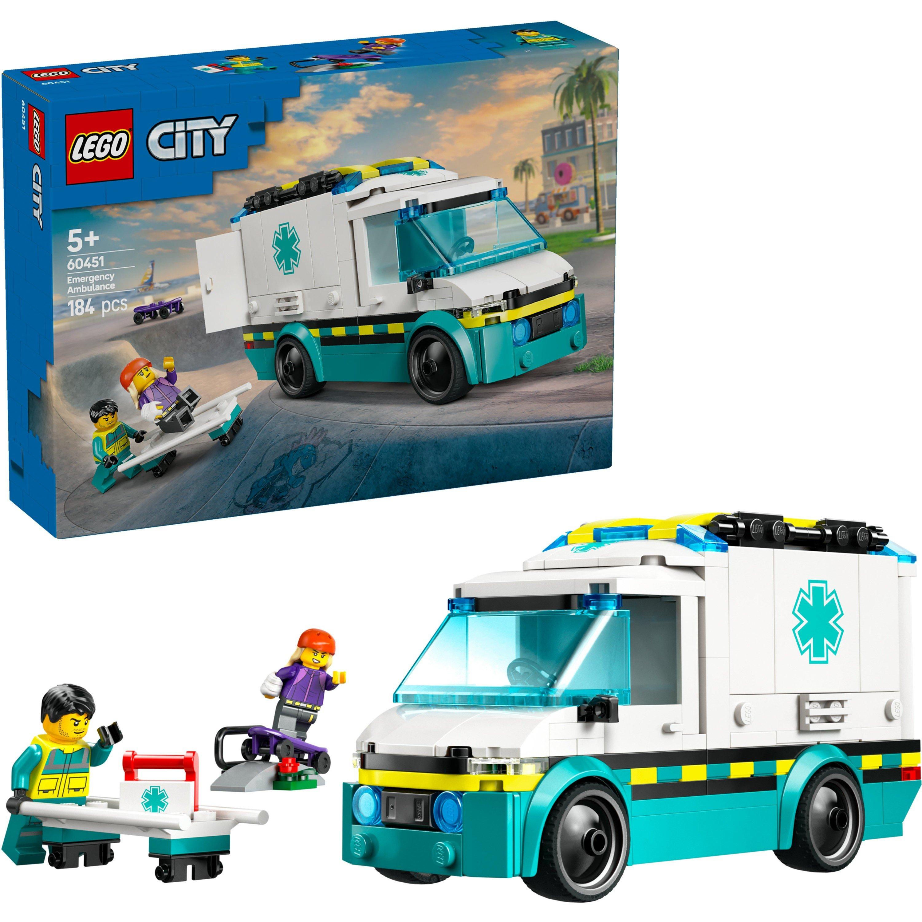City Vehicles - LEGO - City 60451 Emergency Ambulance Toy Vehicle Set - 1
