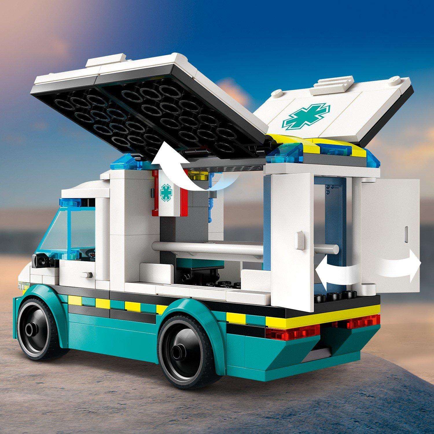 City Vehicles - LEGO - City 60451 Emergency Ambulance Toy Vehicle Set - 11