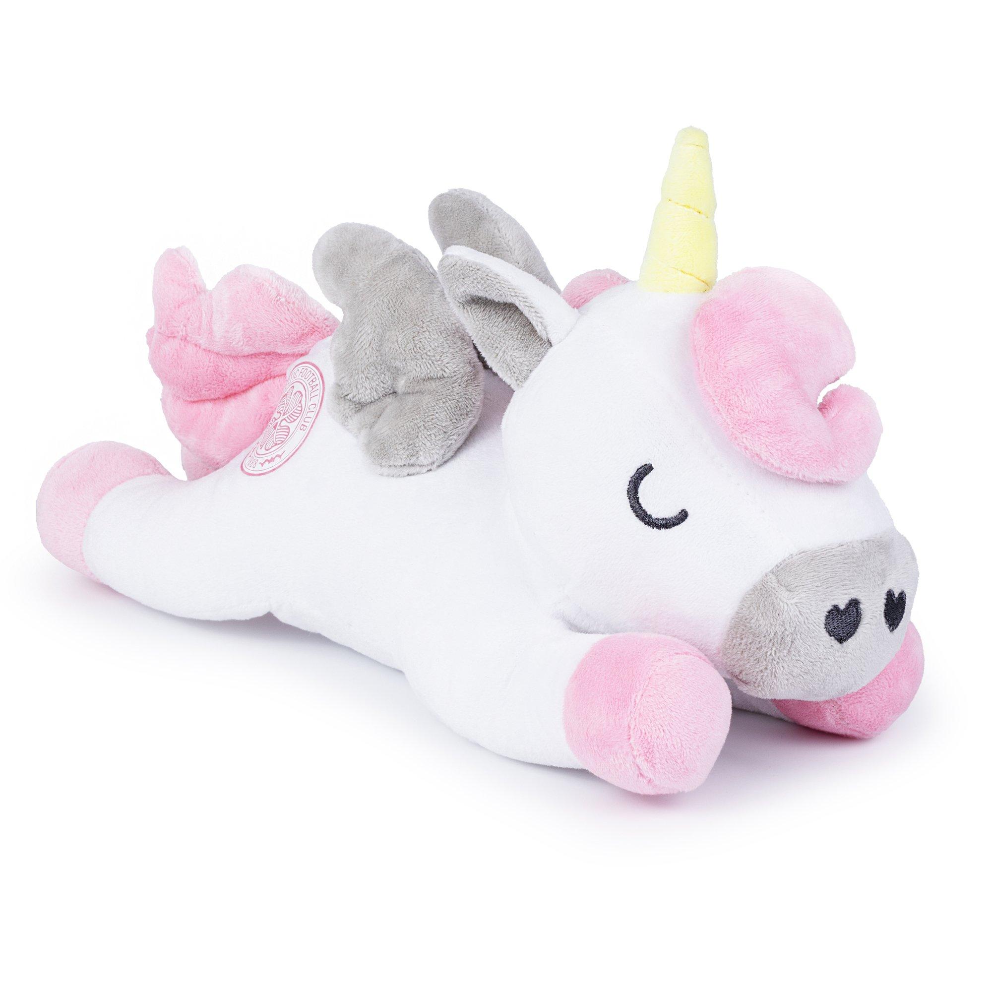 White - Team - Celtic Officially Licensed Unicorn Soft Toy 30 cm - 3