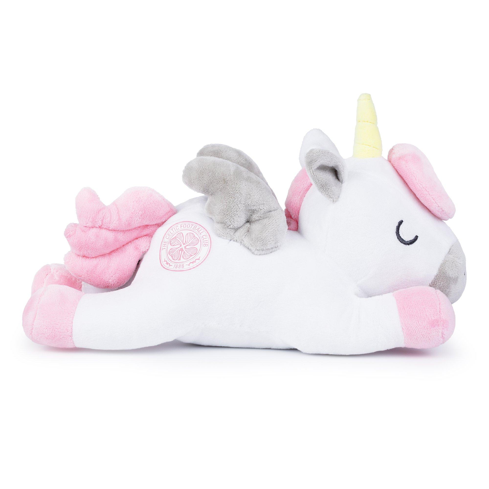White - Team - Celtic Officially Licensed Unicorn Soft Toy 30 cm - 4