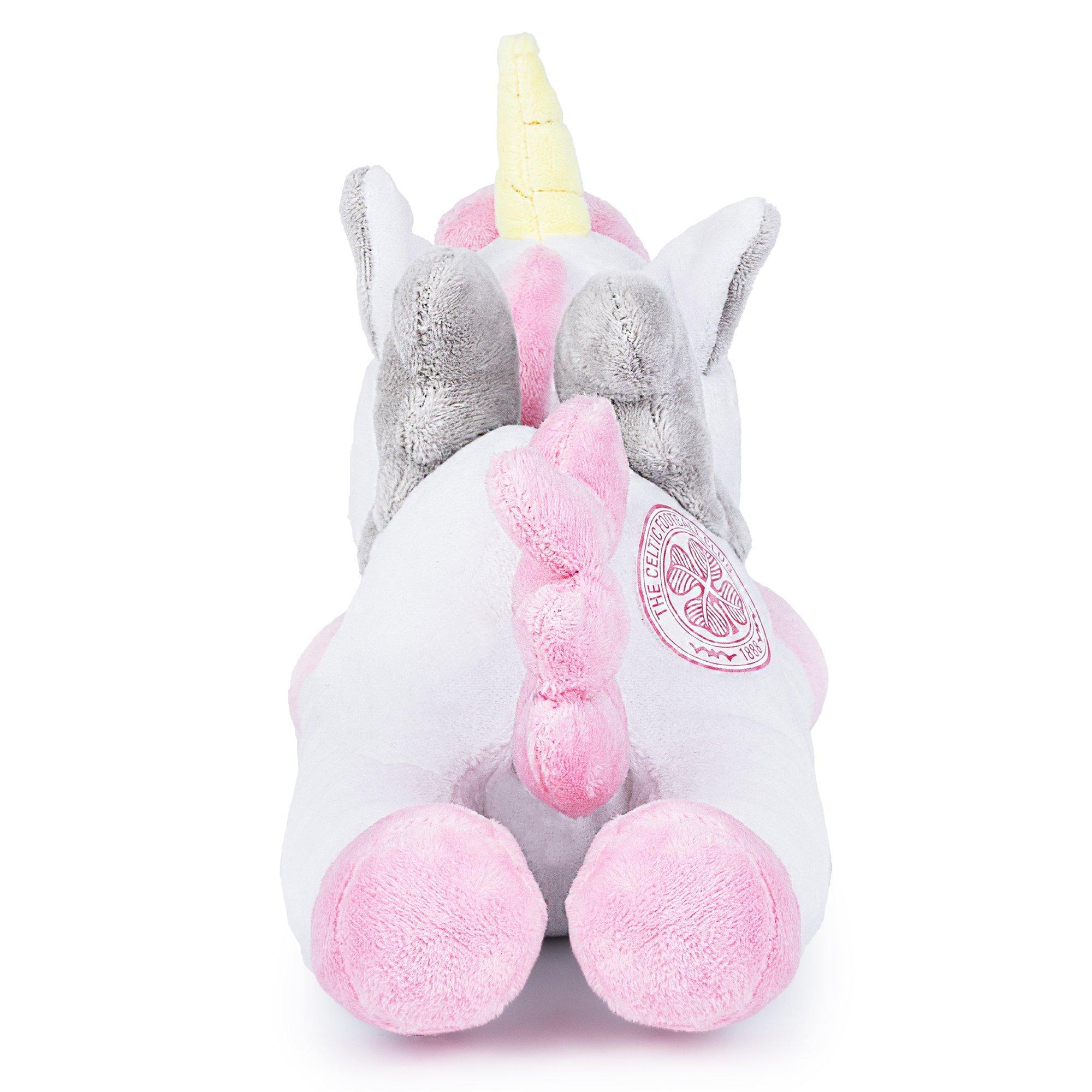White - Team - Celtic Officially Licensed Unicorn Soft Toy 30 cm - 5