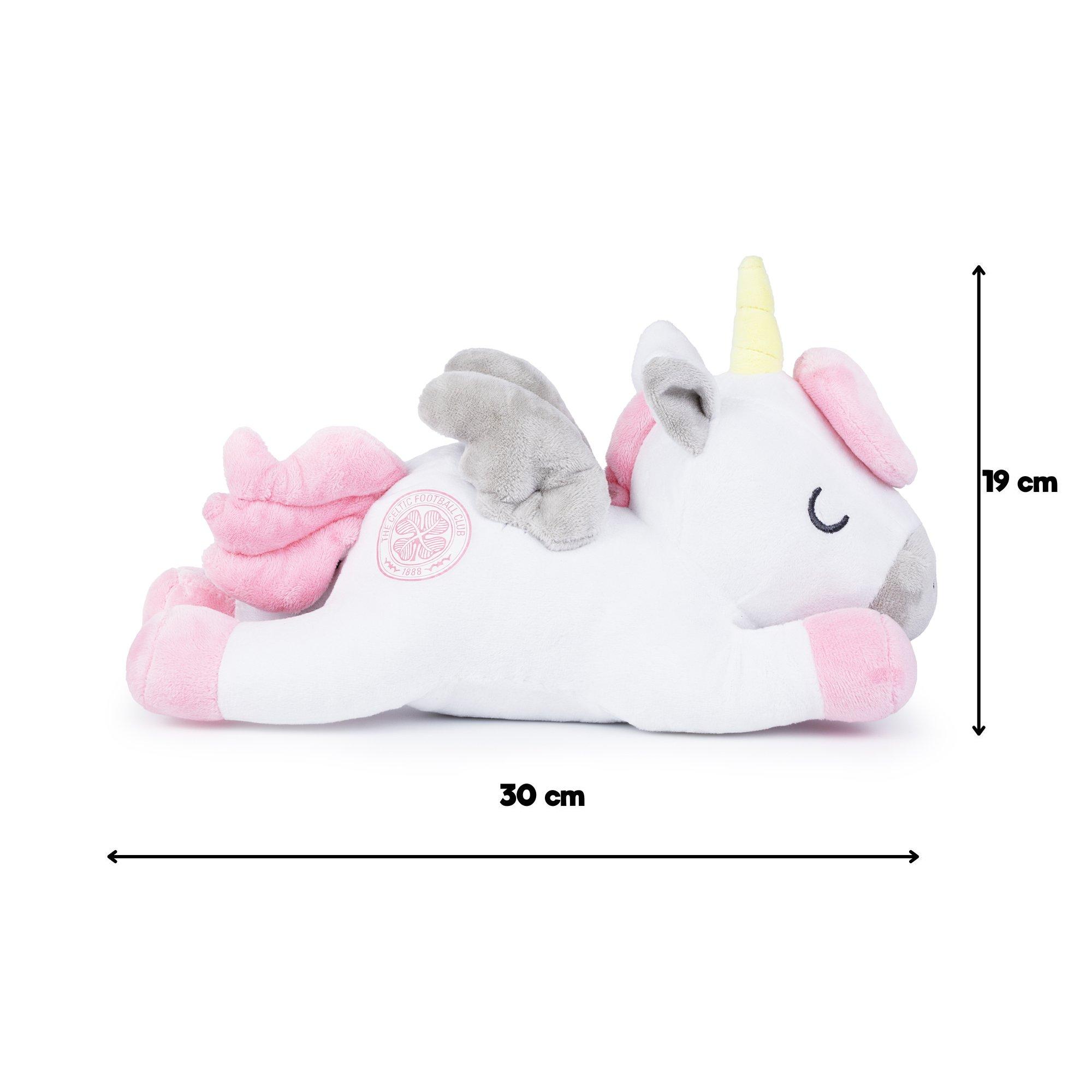 White - Team - Celtic Officially Licensed Unicorn Soft Toy 30 cm - 6