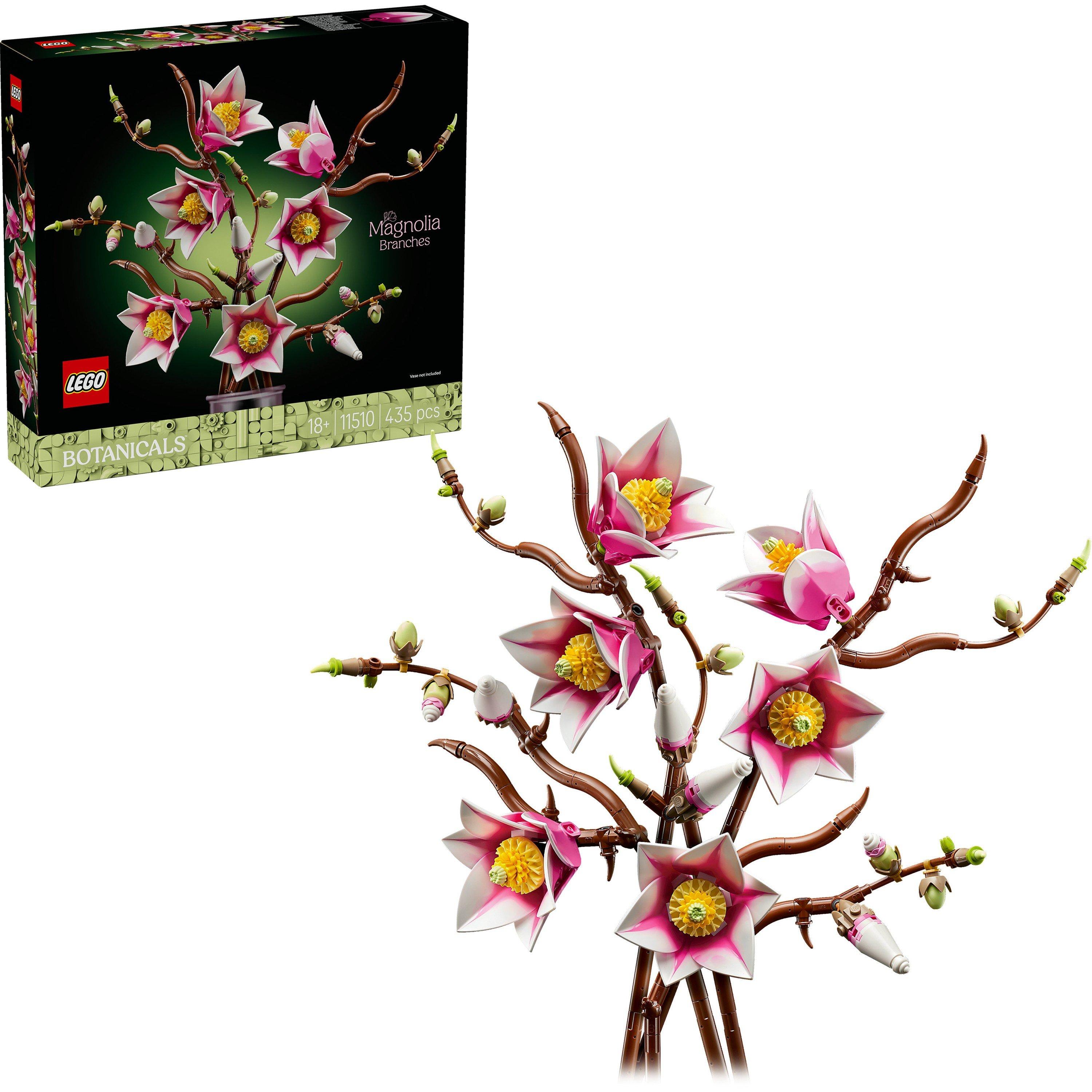 Lego  Botanicals Magnolia Branches - Faux Flowers Set 11510 - 