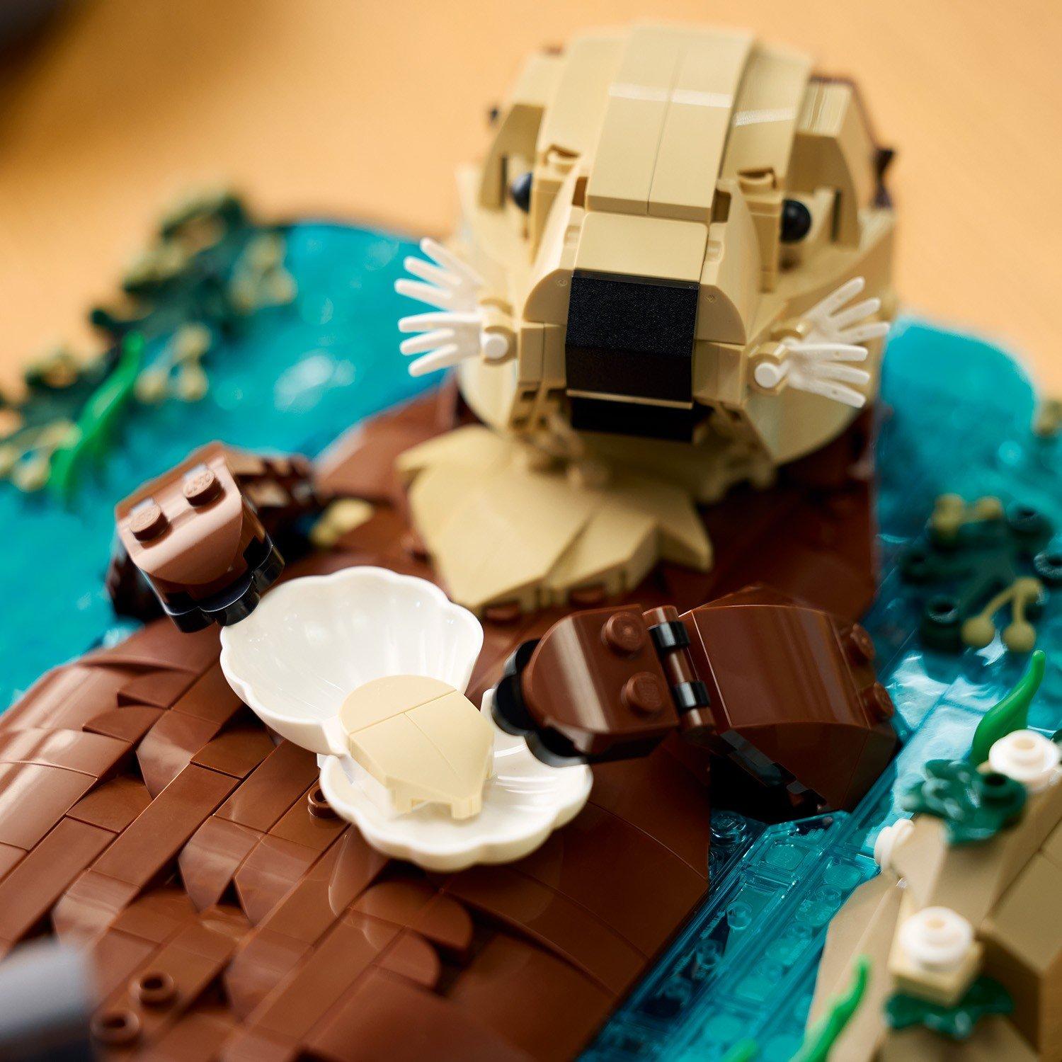 Multi - LEGO - Ideas Floating Sea Otters Building Set for Adults 21366 - 13