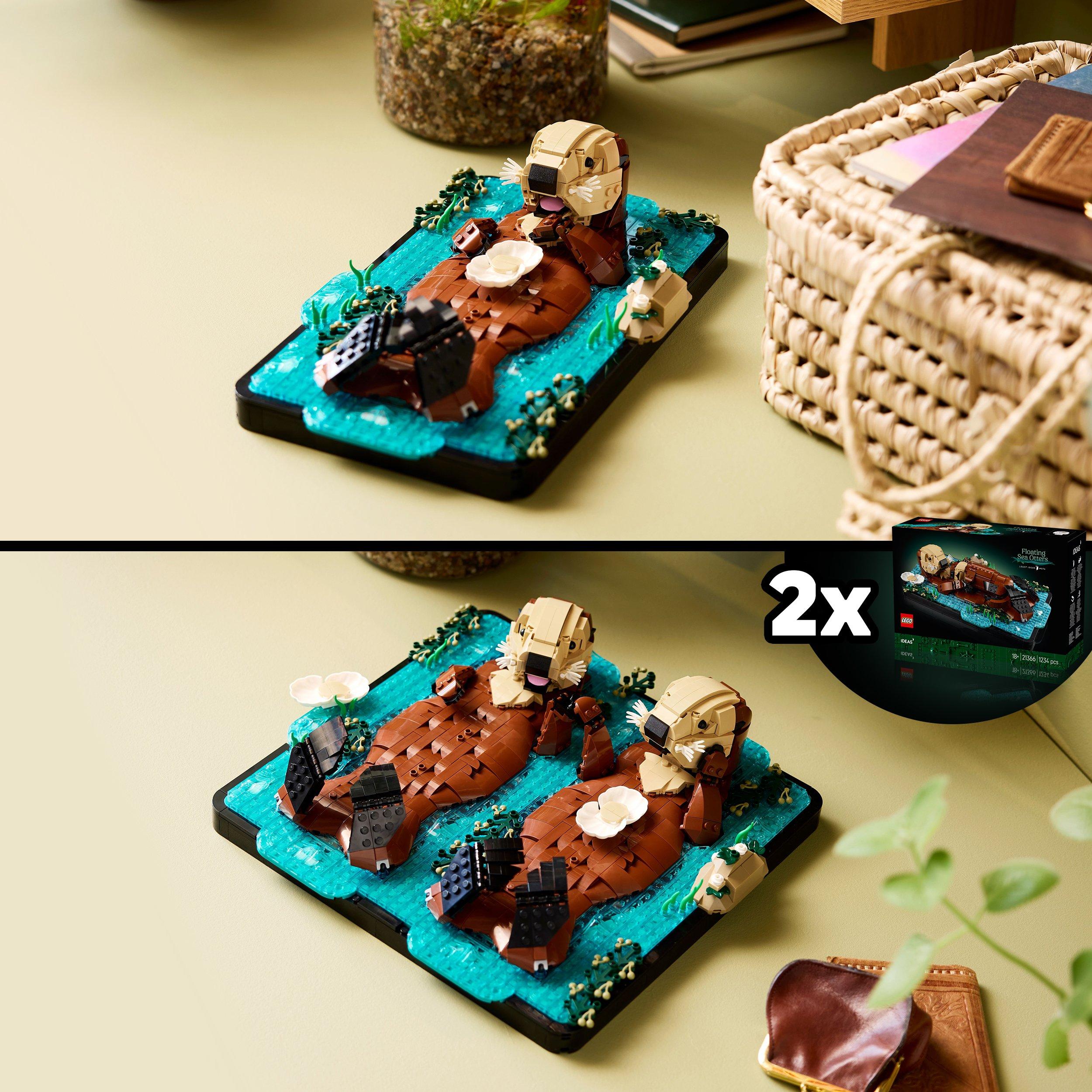 Multicolorido - LEGO - Ideas Floating Sea Otters Building Set for Adults 21366 - 3