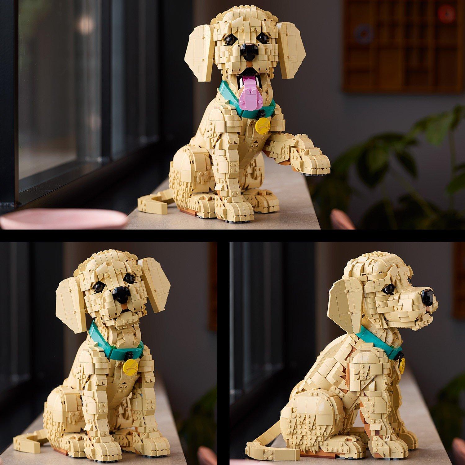 Multi - LEGO - Icons Golden Retriever Puppy - Animal Figure 11384 64 - 11