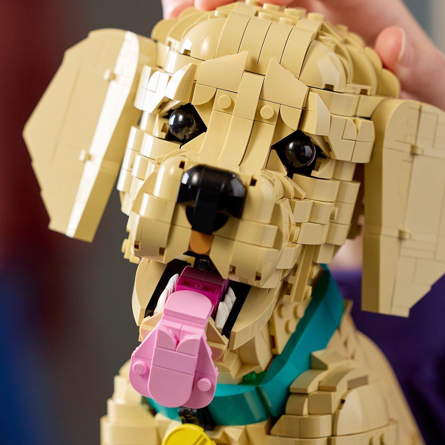 Multi - LEGO - Icons Golden Retriever Puppy - Animal Figure 11384 64 - 12