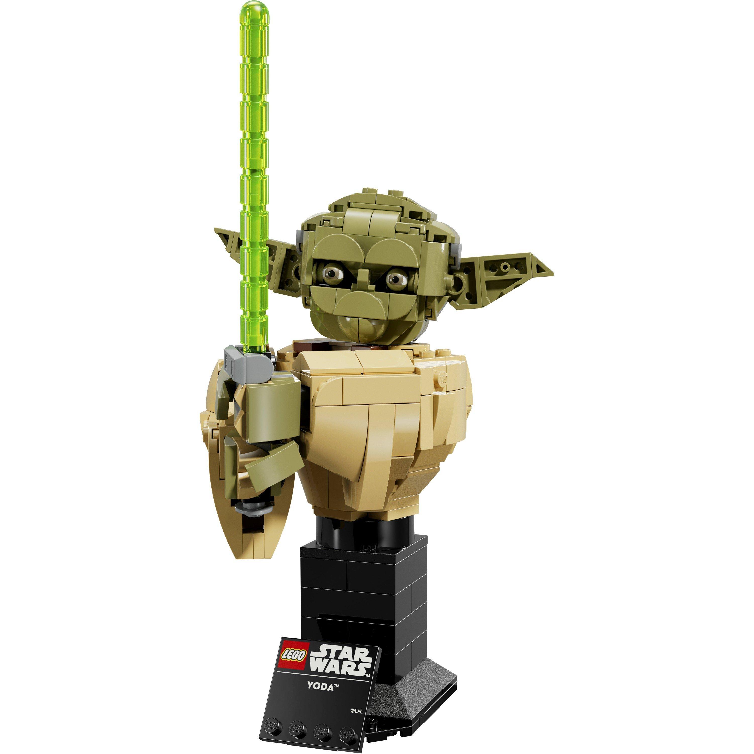 Multi - LEGO - Star Wars Yoda Bust Collectible Model Kit 75438 - 13
