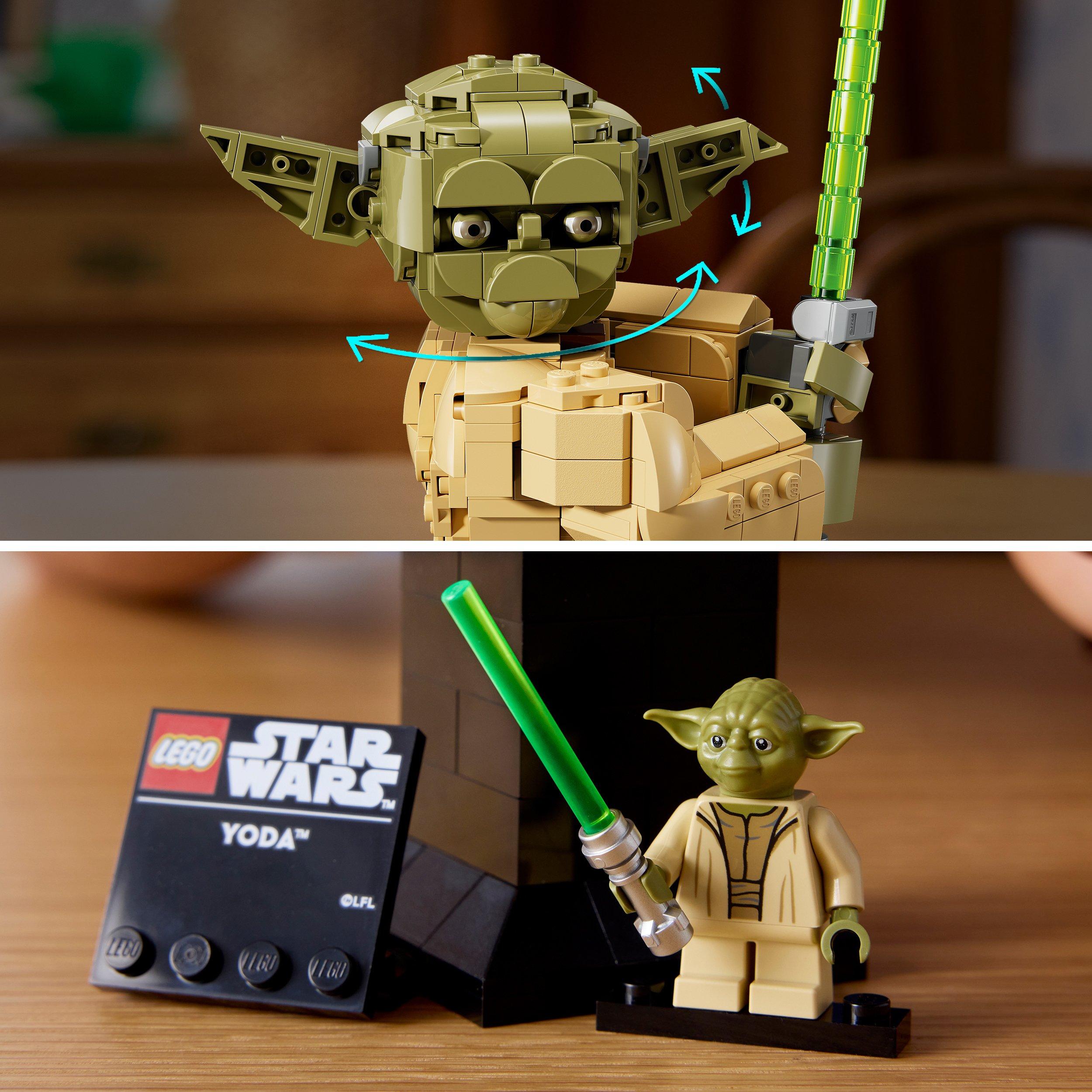 Multi - LEGO - LEGO Star Wars Yoda Bust Collectible Model Kit 75438 - 7