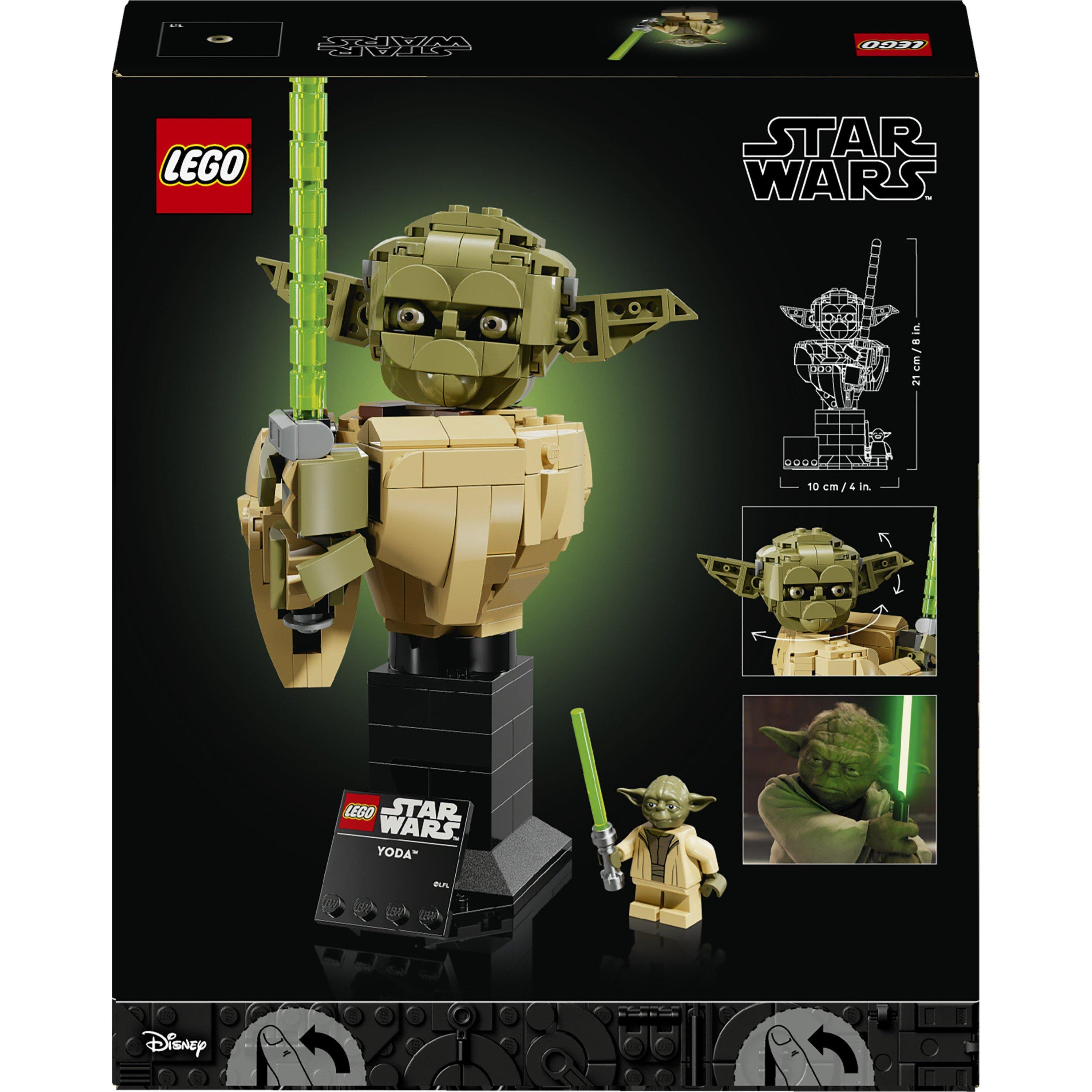 Multi - LEGO - Star Wars Yoda Bust Collectible Model Kit 75438 - 9