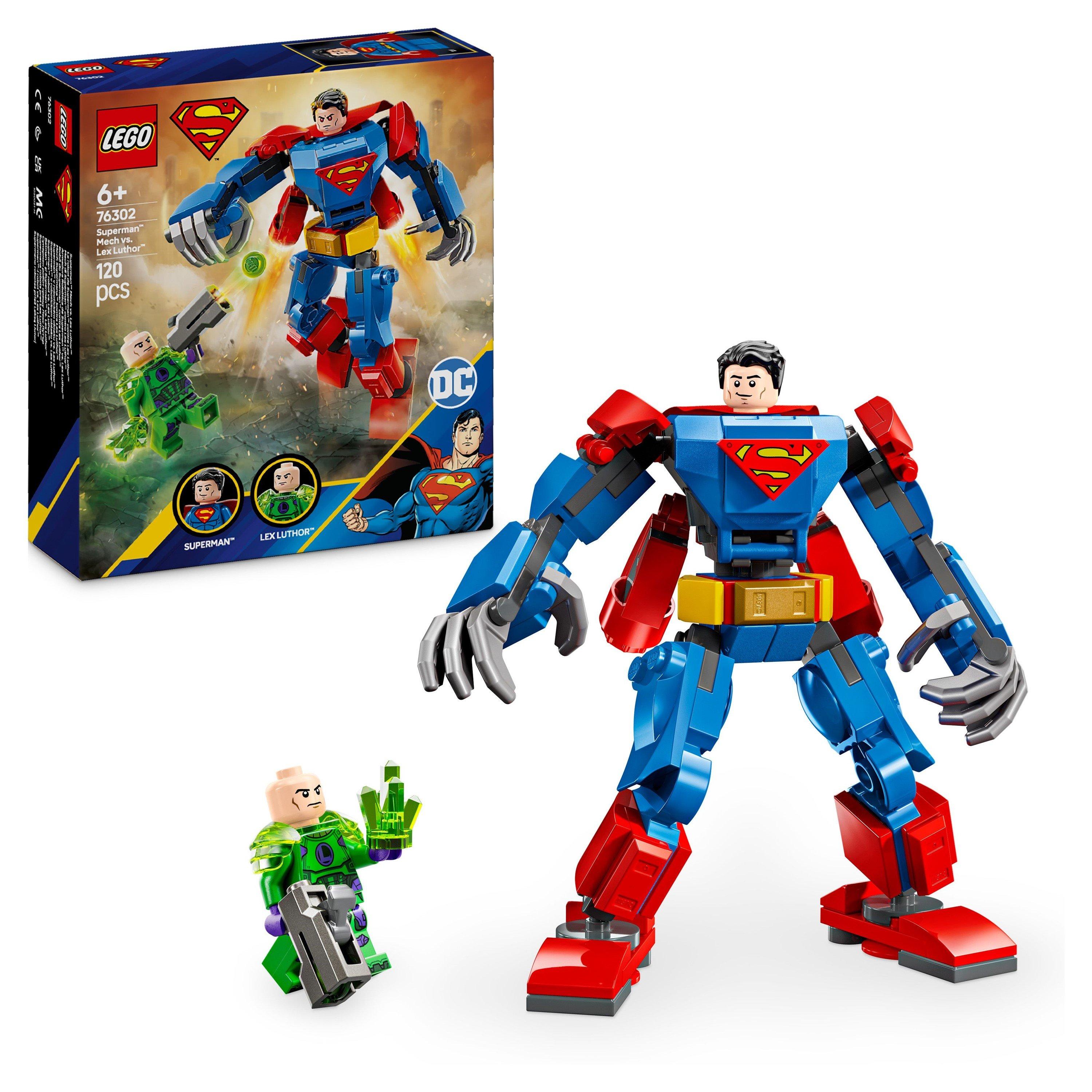 LEGO DC Superman Mech vs. Lex Luthor Super Hero Toy 76302