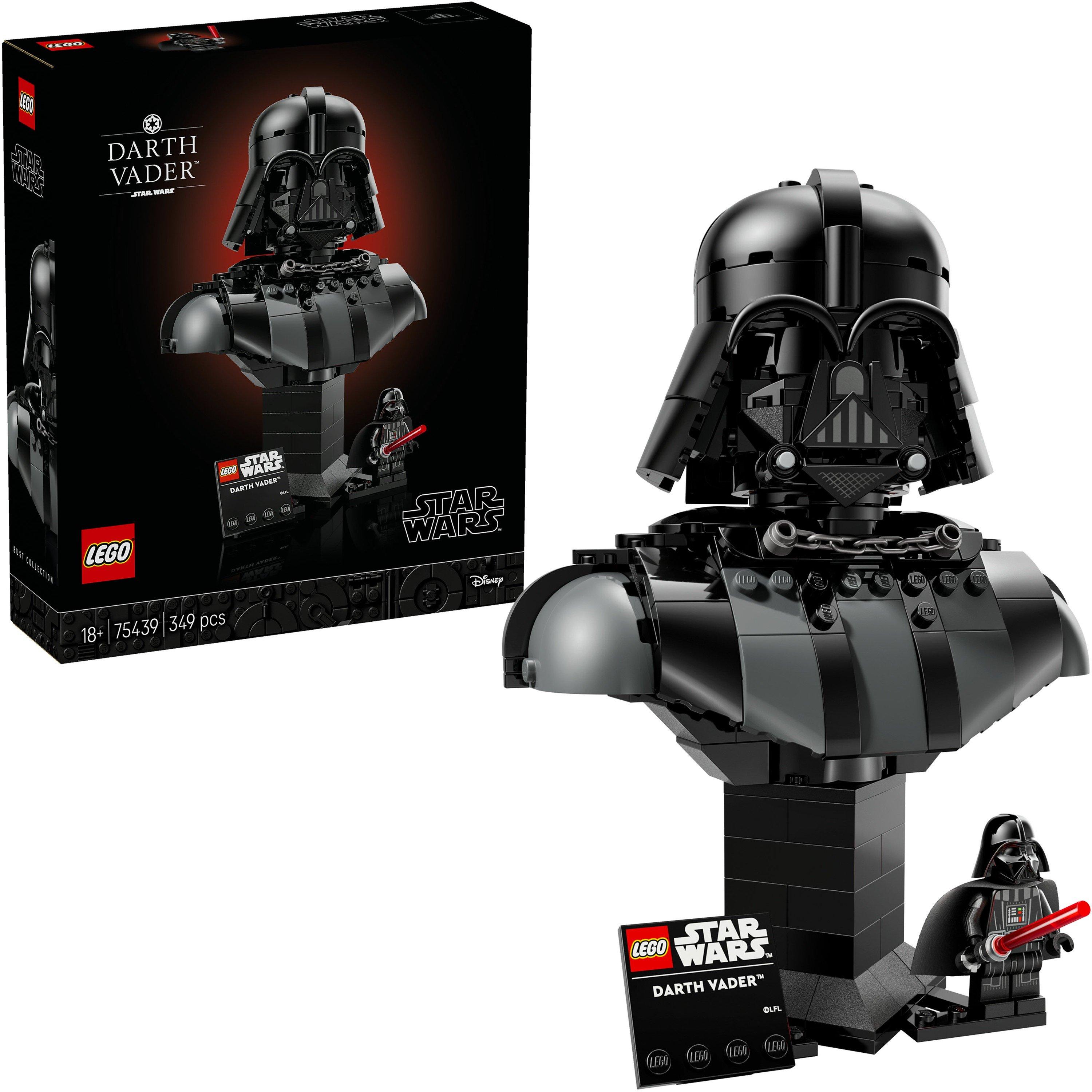 Meerkleurig - LEGO - Star Wars Darth Vader Bust Model Kit for Adults 75439 - 1