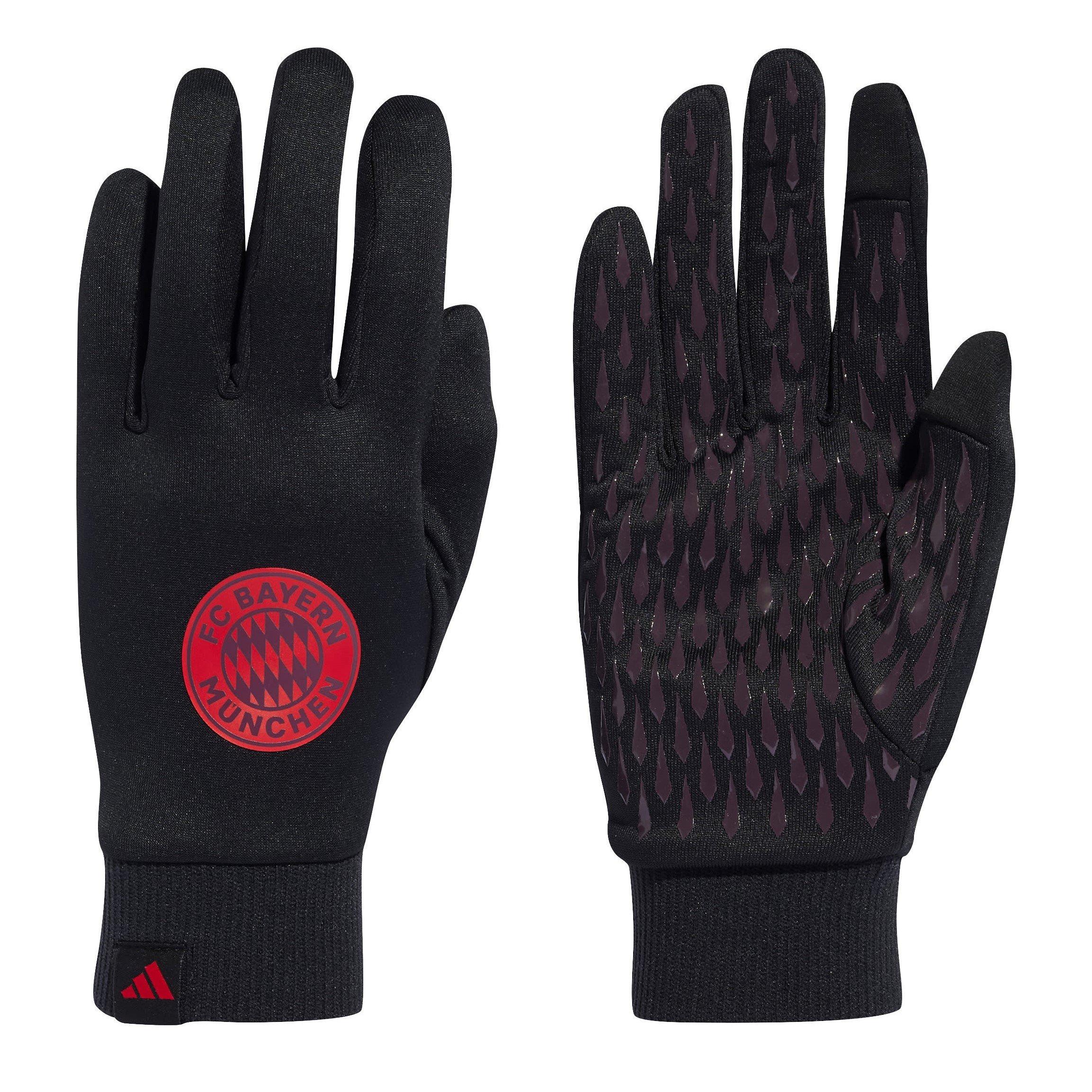 BLACK/RED - adidas - Bayern Munich Fieldplayer Gloves Adults - 1